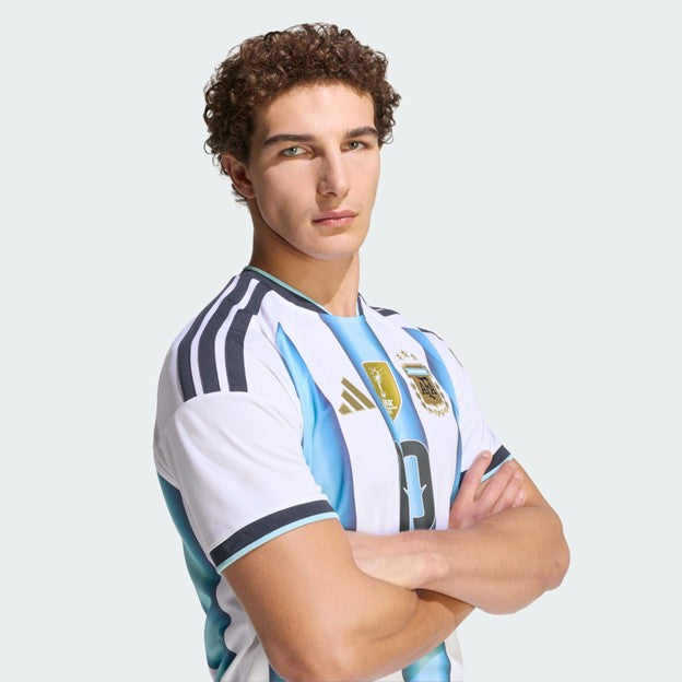MENS ADIDAS ARGENTINA 26 HOME MESSI JERSEY (WHITE / ICEY BLUE / LIGHT BLUE)