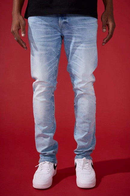 MENS JORDAN CRAIG COLLINS FIT ALEXANDER PURE DENIM (LIGHTNING BLUE)