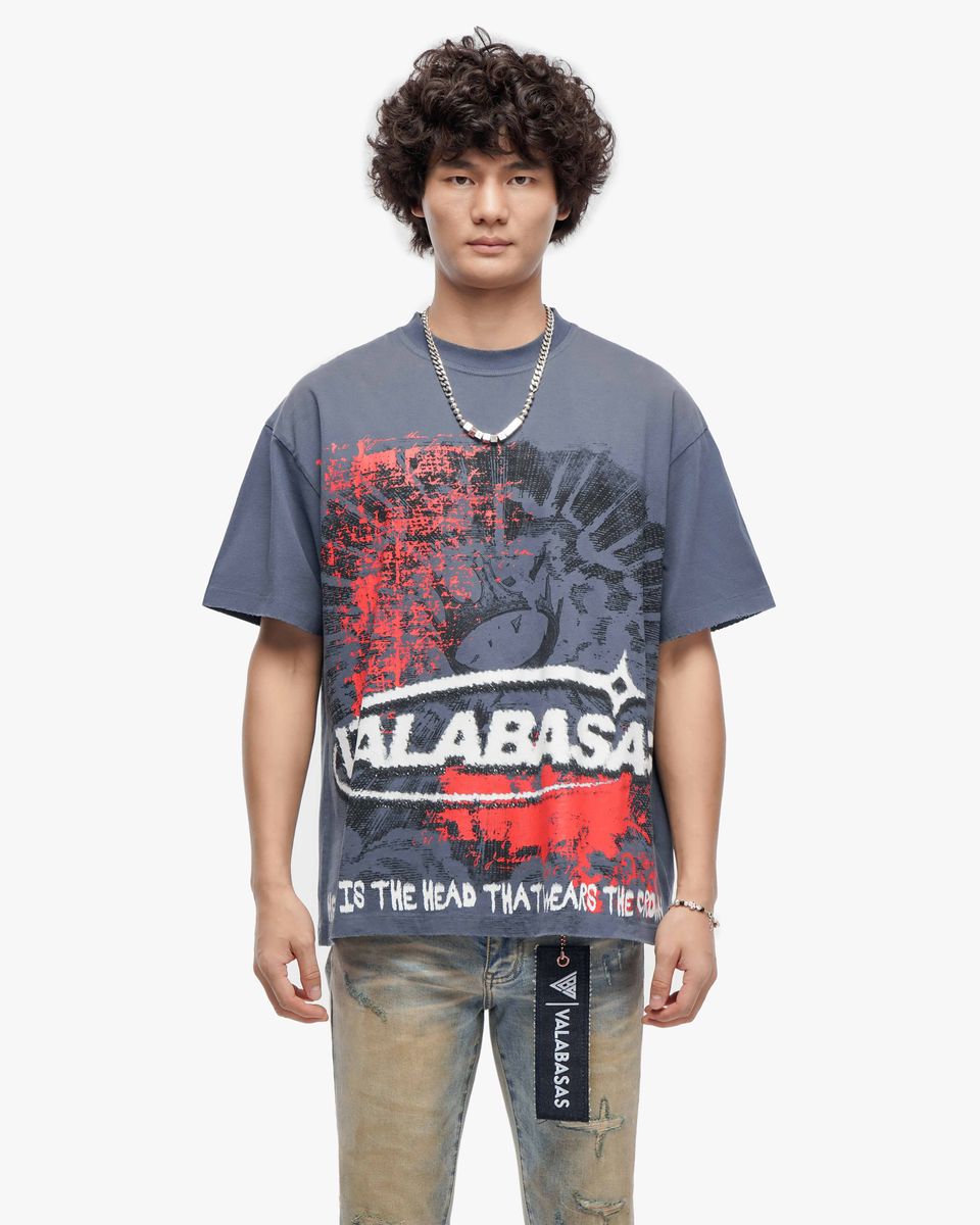 MENS VALABASAS THE CROWN SHIRT (VINTAGE BLUE)
