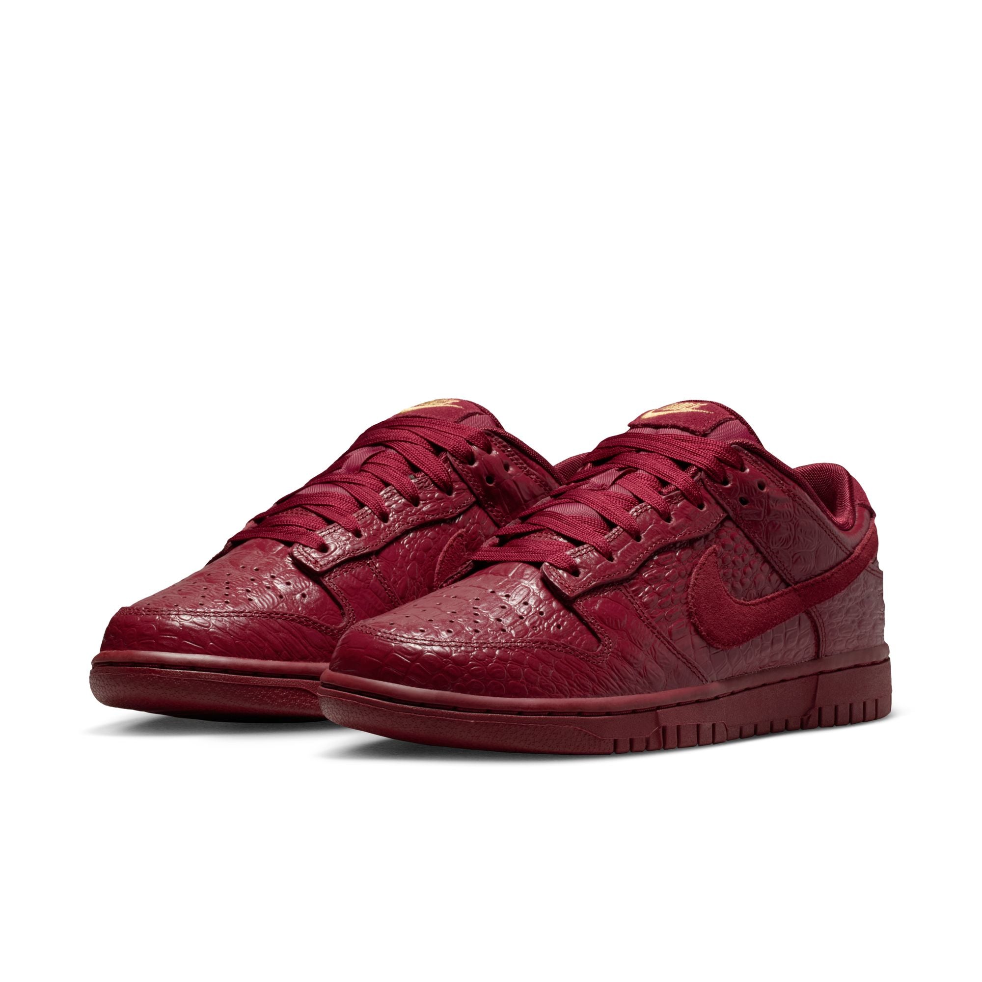 WOMENS NIKE DUNK LOW SS (RED CROC)