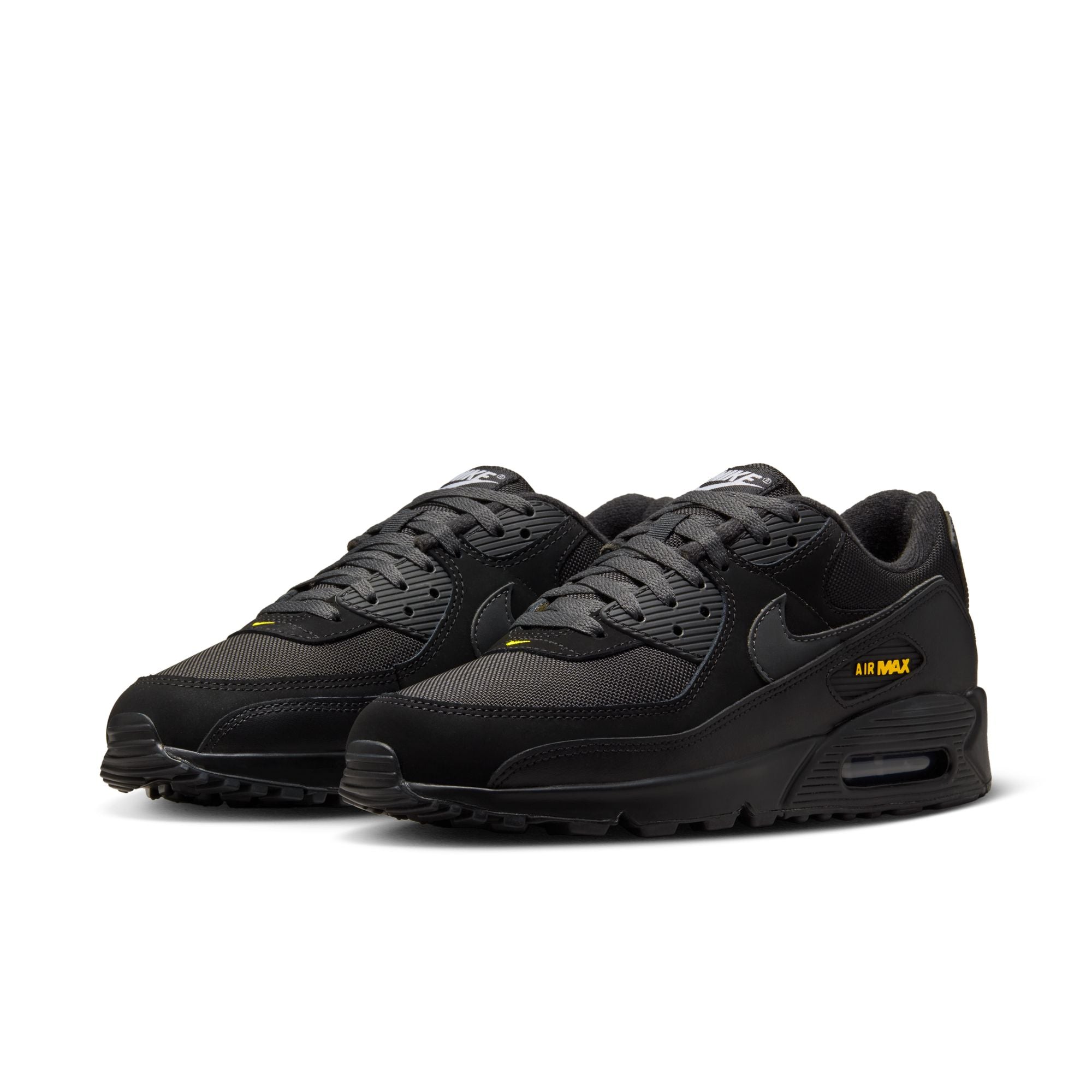 MENS NIKE AIR MAX 90 (BLACK/ANTHRACITE/UNIVERSITY GOLD/WHITE)