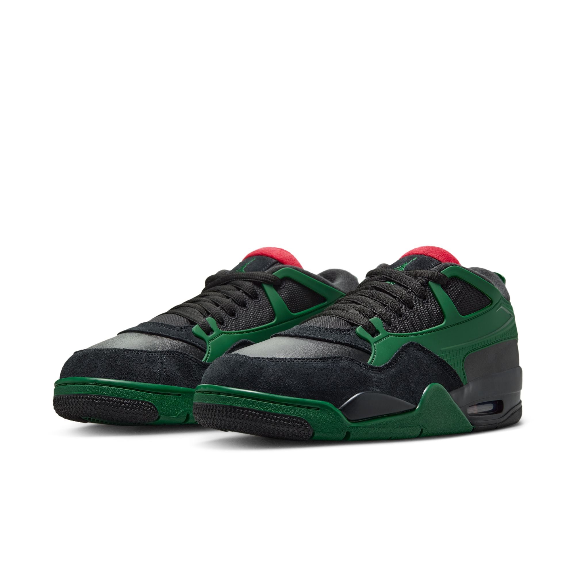 MENS AIR JORDAN 4 RM (BLACK/VARSITY RED/GORGE GREEN)