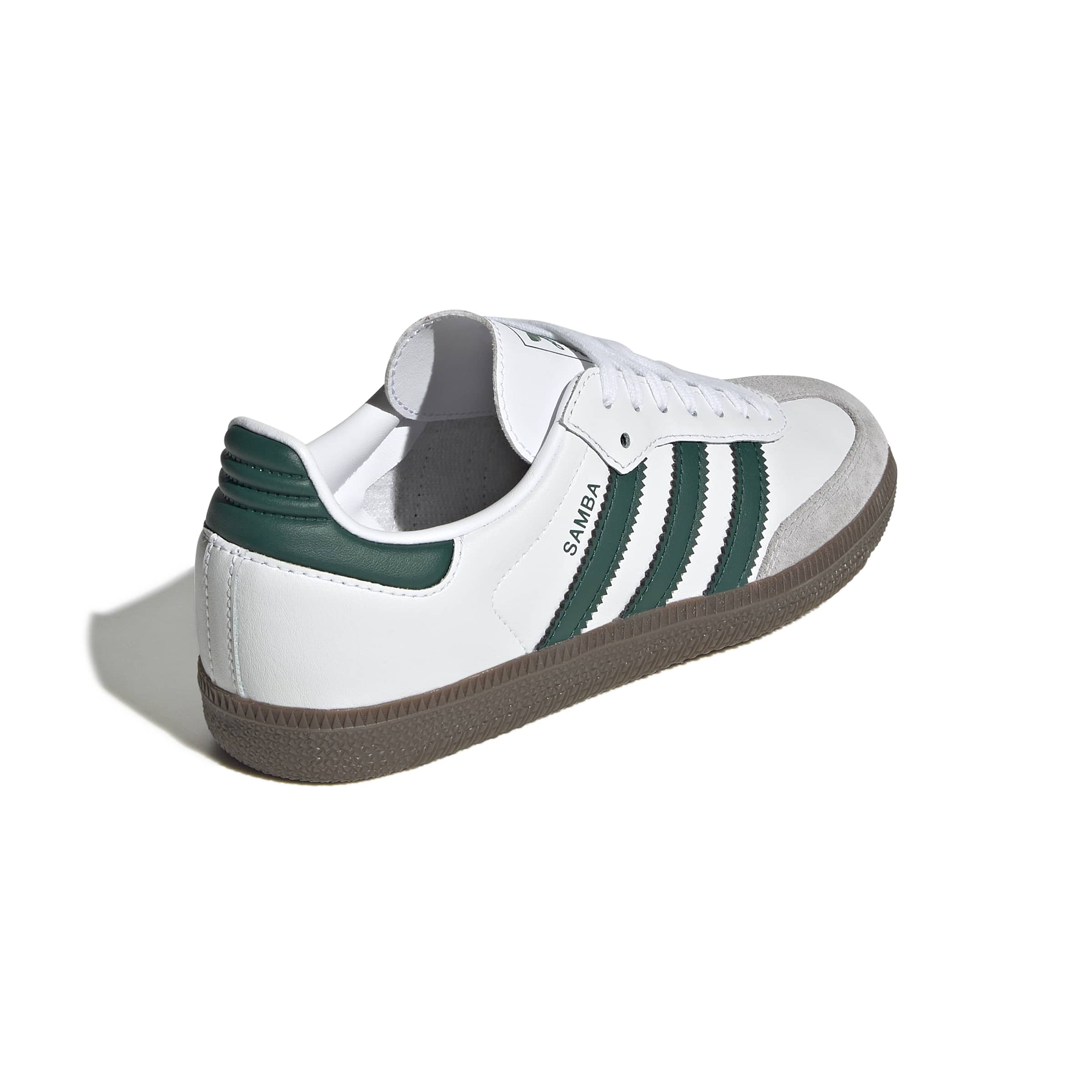 KIDS ADIDAS SAMBA J (WHITE/GREEN/GUM)