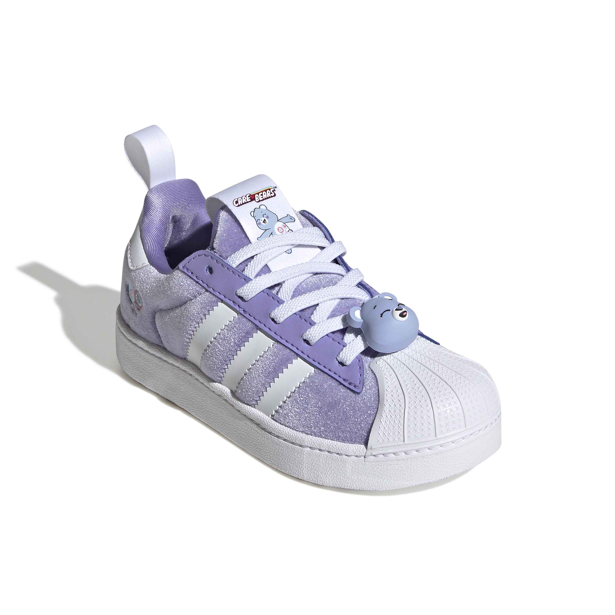 KIDS ADIDAS CARE BEARS QUICKON SUPERSTAR CHILDREN (LIGHT PURPLE / CLOUD WHITE / CORE BLACK)