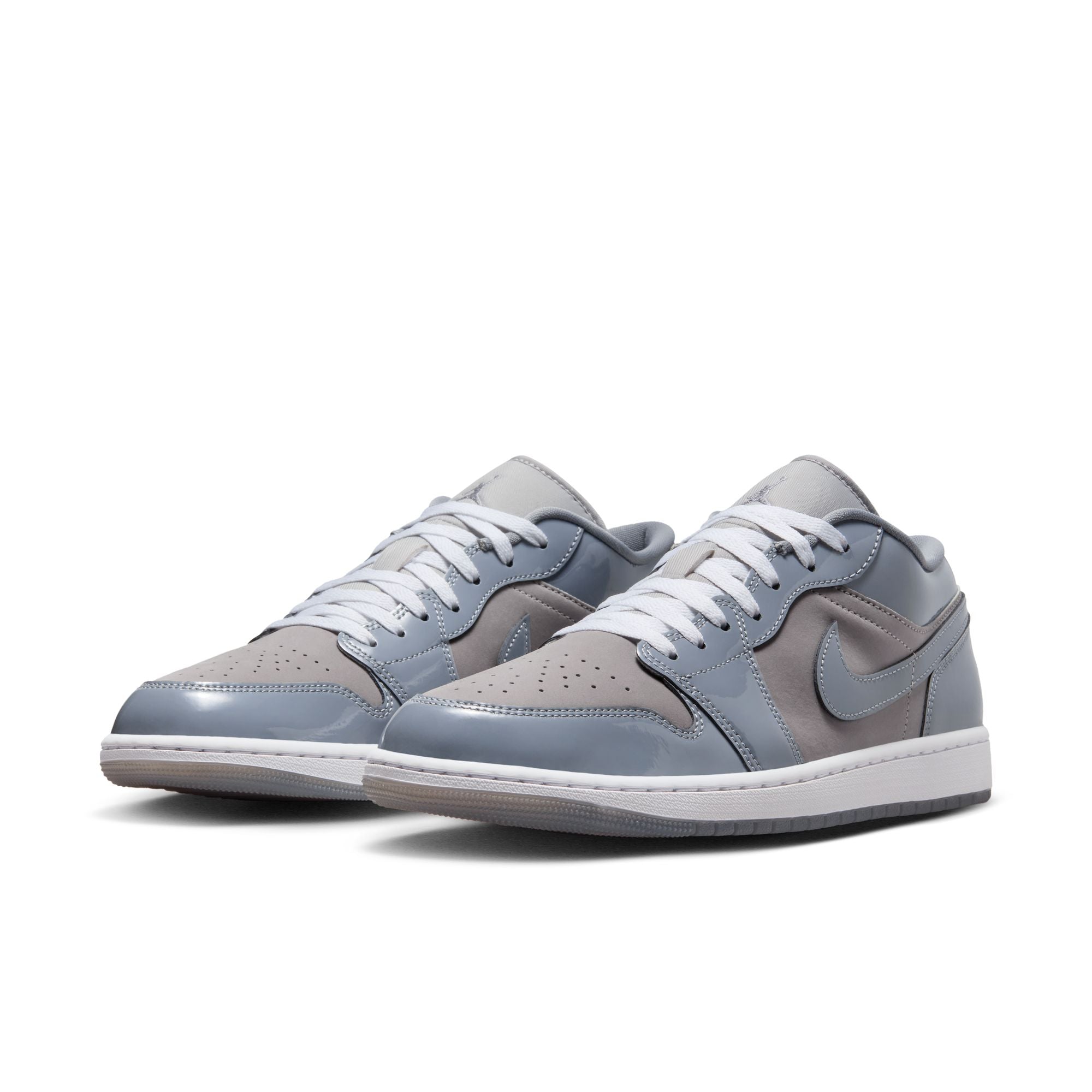 MENS AIR JORDAN 1 LOW SE (MEDIUM GREY/COOL GREY/WHITE)