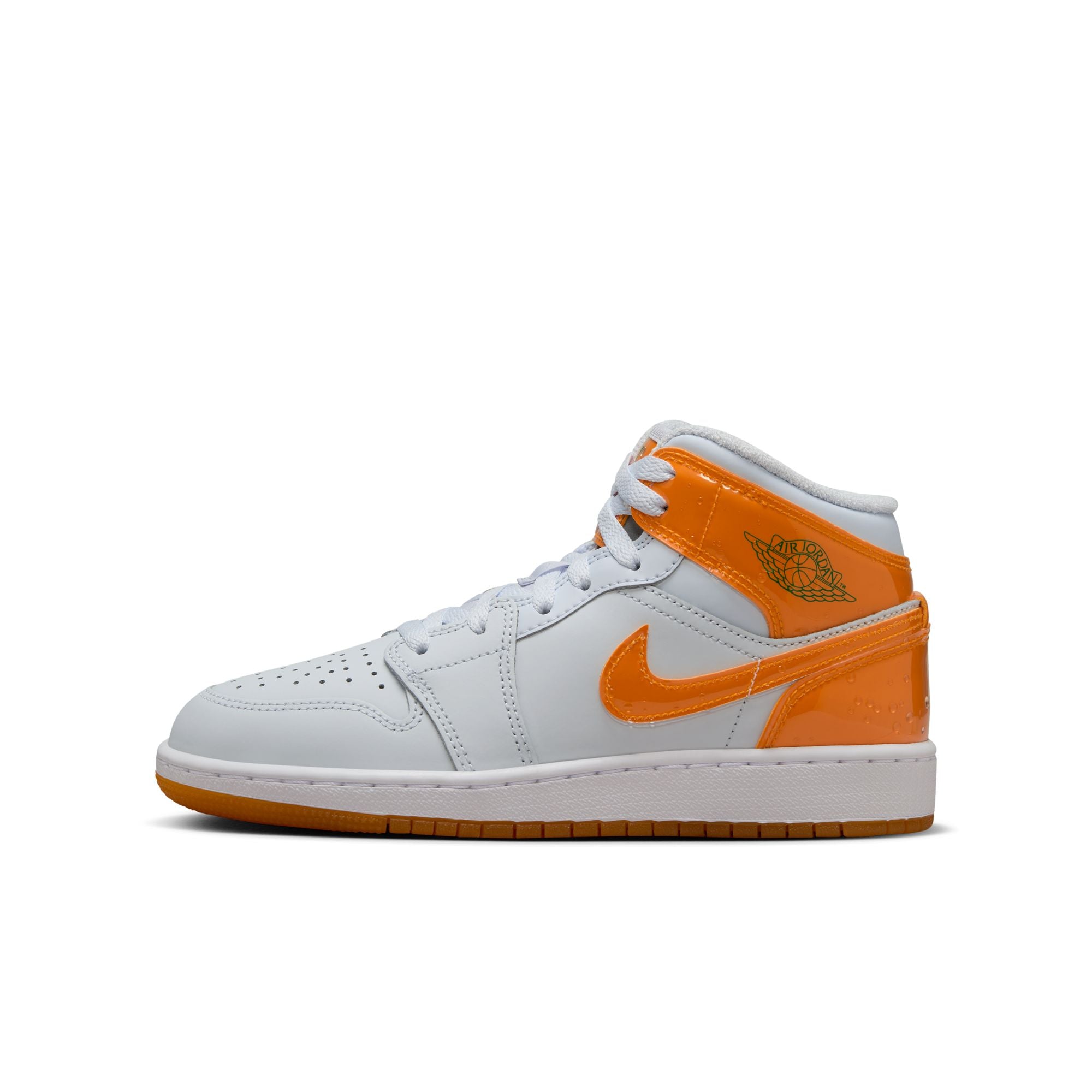 KIDS AIR JORDAN 1 MID SE GS (ORANGE PEEL)