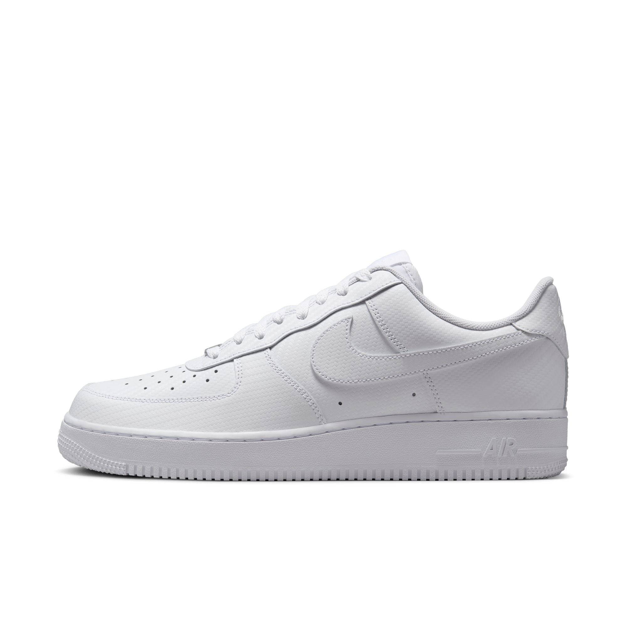 MENS NIKE AIR FORCE 1 '07 LOW (WHITE CARBON FIBER)