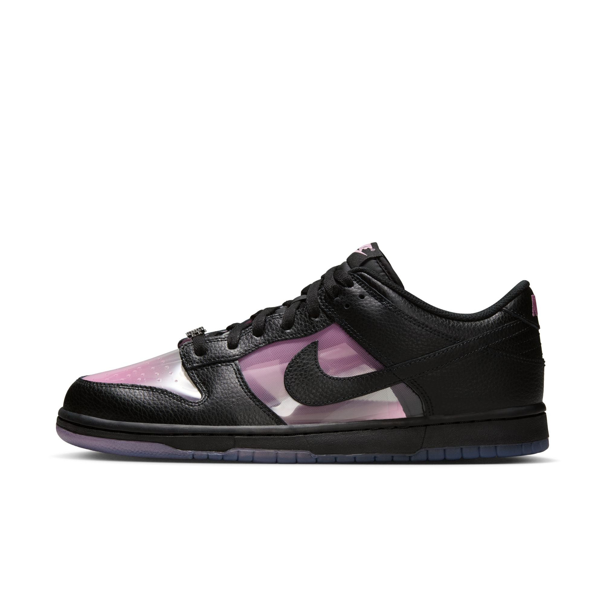 MENS NIKE DUNK LOW RETRO PREMIUM (PINK RISE/BLACK)