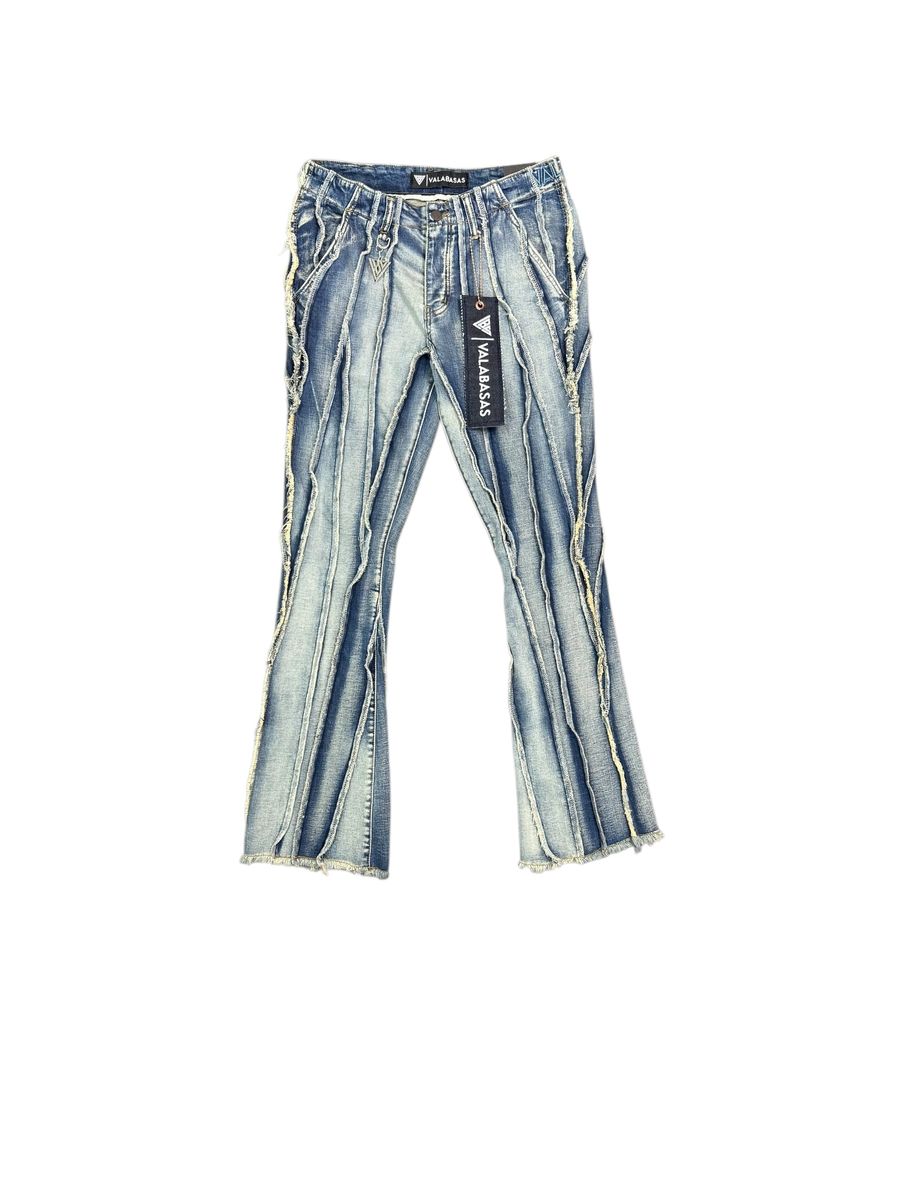 MENS VALABASAS "TWISTED" STACKED DENIM (LIGHT BLUE WASH)
