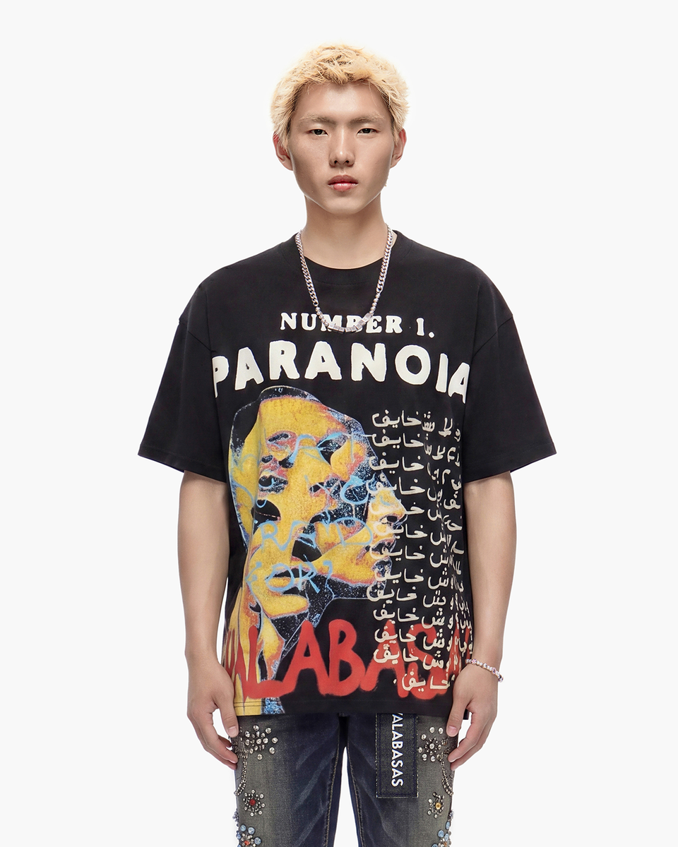 MENS VALABASAS PARANOID T-SHIRT (BLACK)