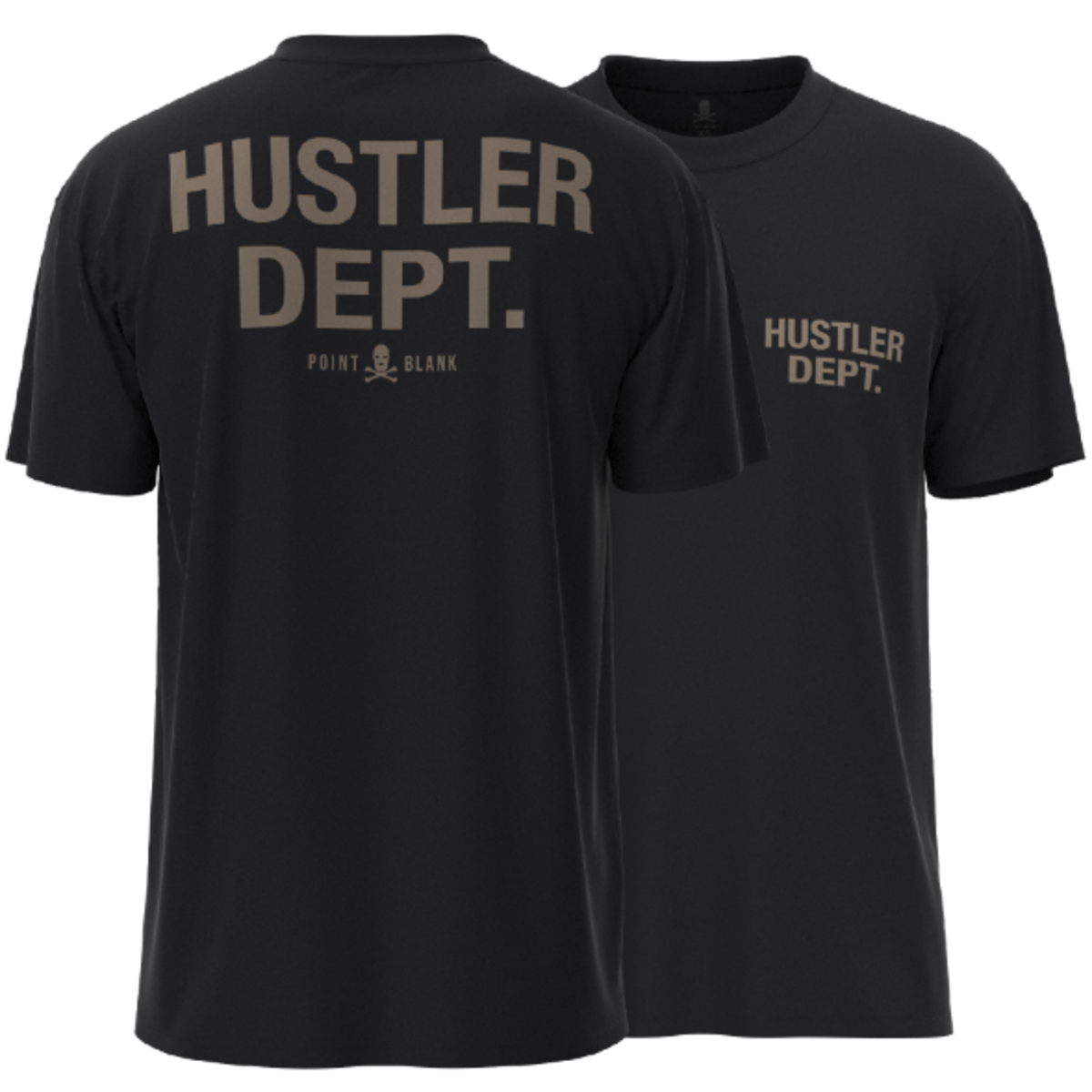 MENS POINT BLANK HUSTLER DEPT. T-SHIRT (BLACK)