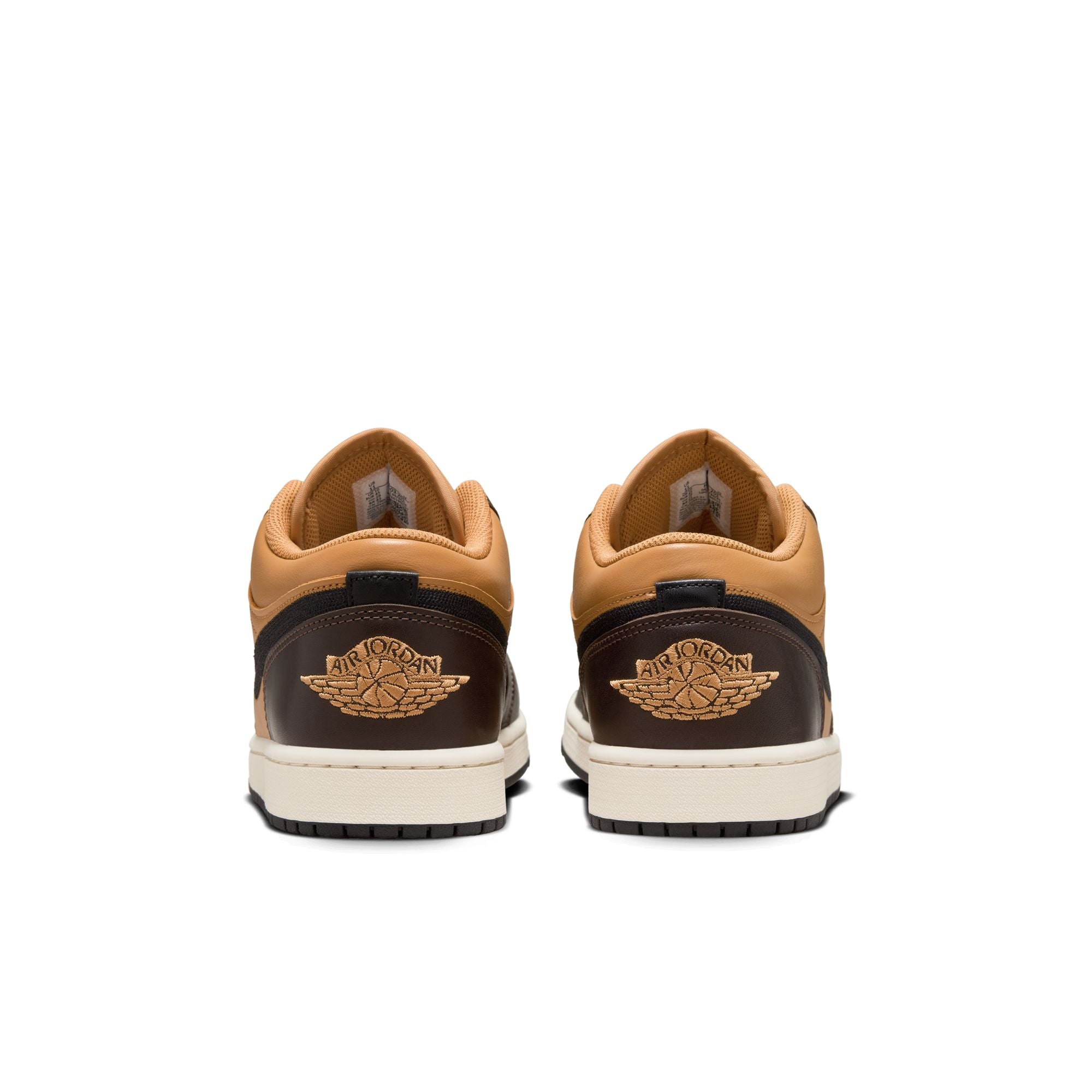 MENS AIR JORDAN 1 LOW SE (FLAX/BLACK/BAROQUE BROWN)