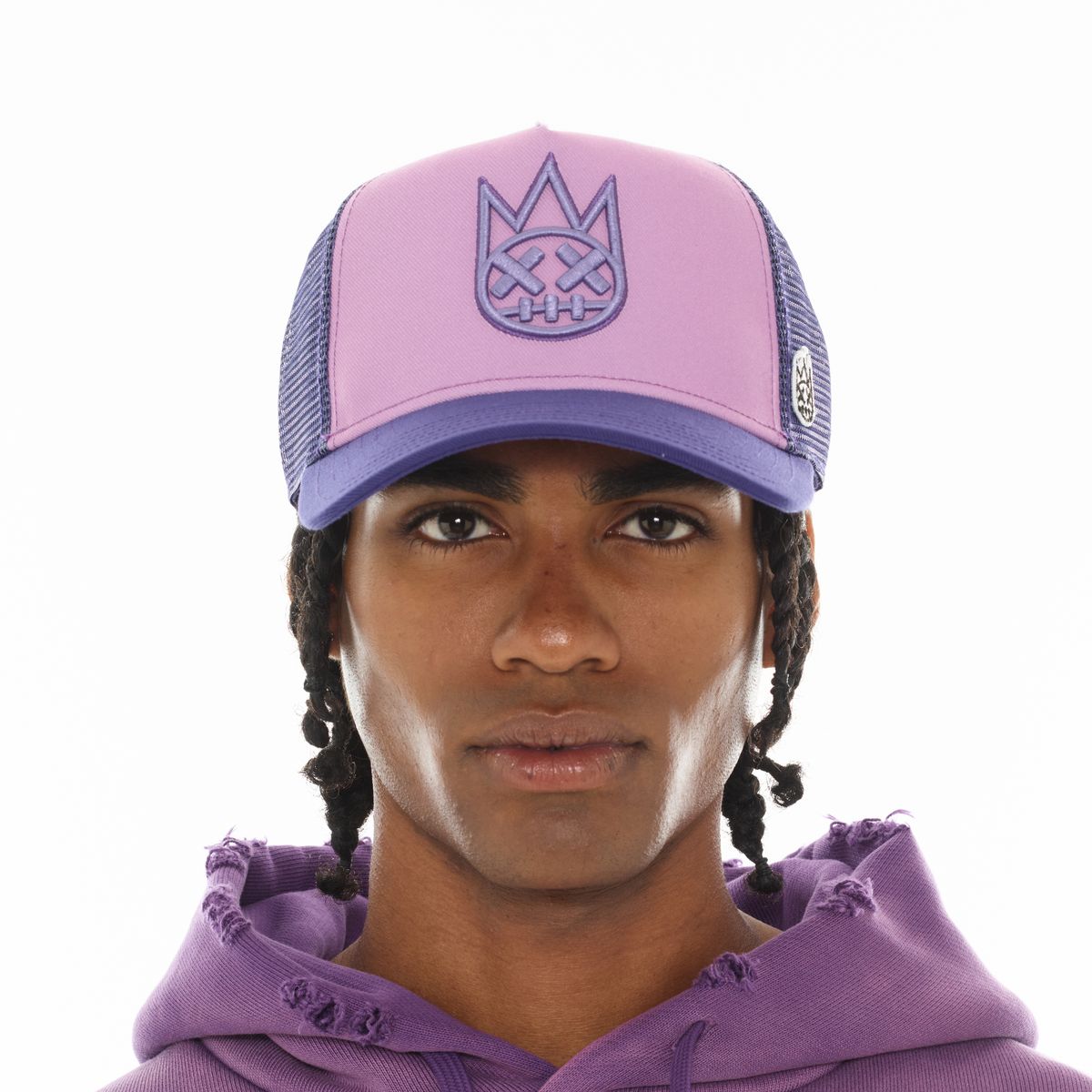 CULT LOGO MESH BACK TRUCKER HAT (DUSTY LAVENDER)