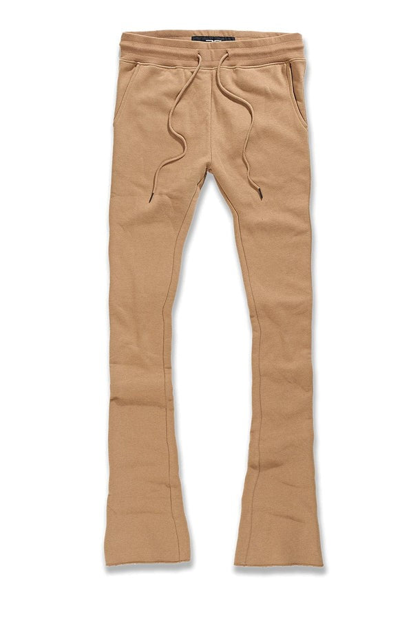 MENS JORDAN CRAIG UPTOWN STACKED SWEATPANT (MOCHA)