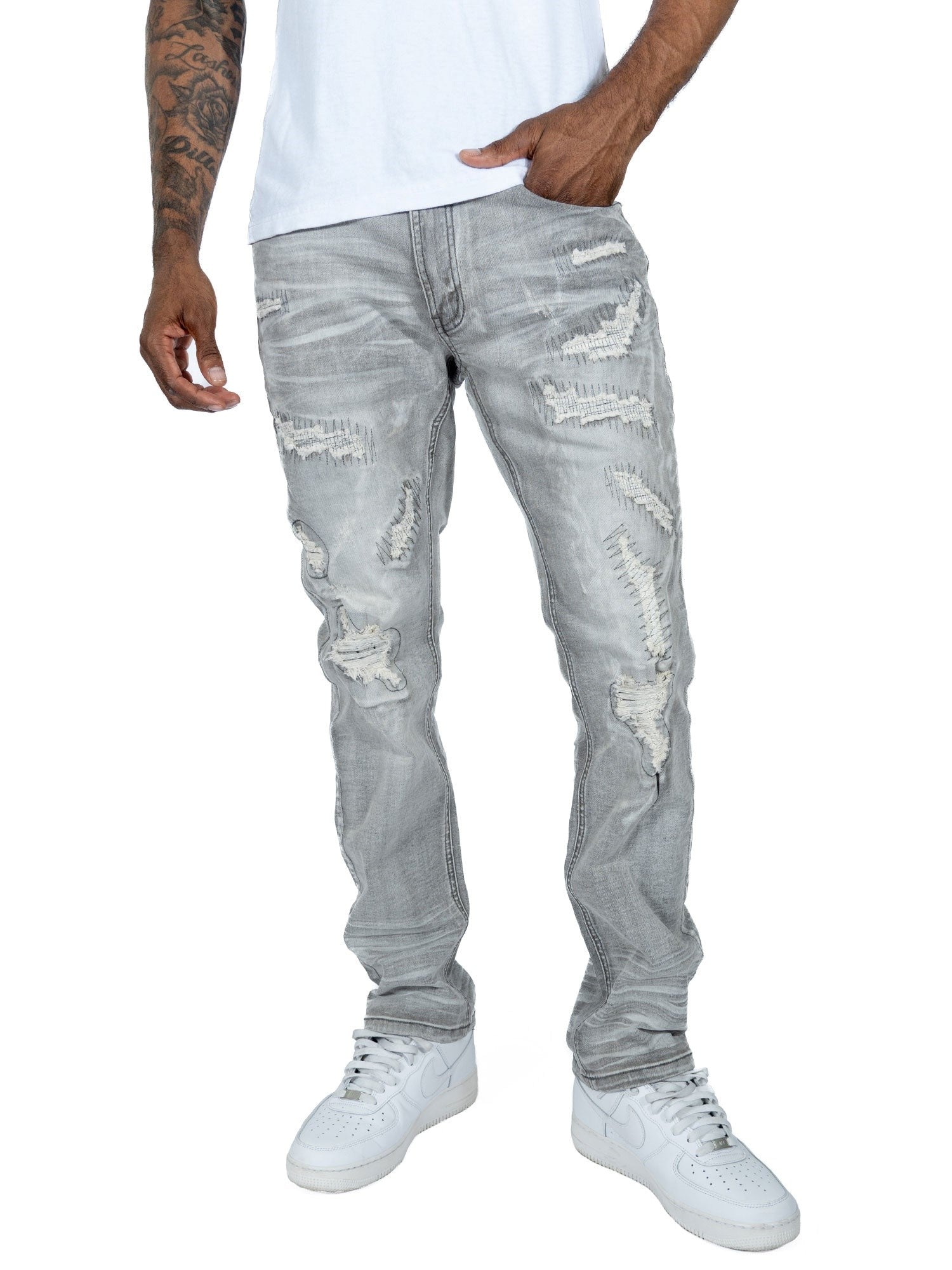 MENS MAKOBI ROMANO JEAN (GREY)