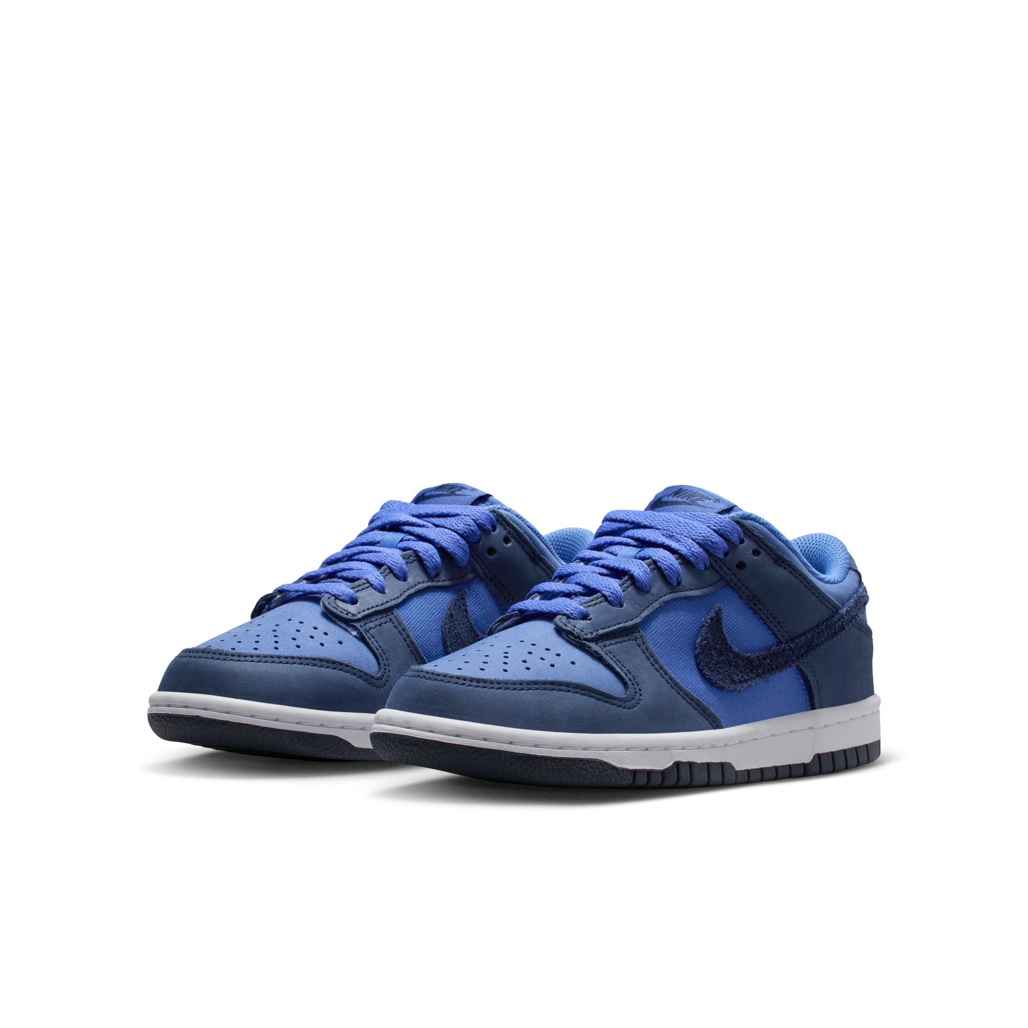 KIDS NIKE DUNK LOW SE GS (COMET BLUE/MIDNIGHT NAVY/WHITE)