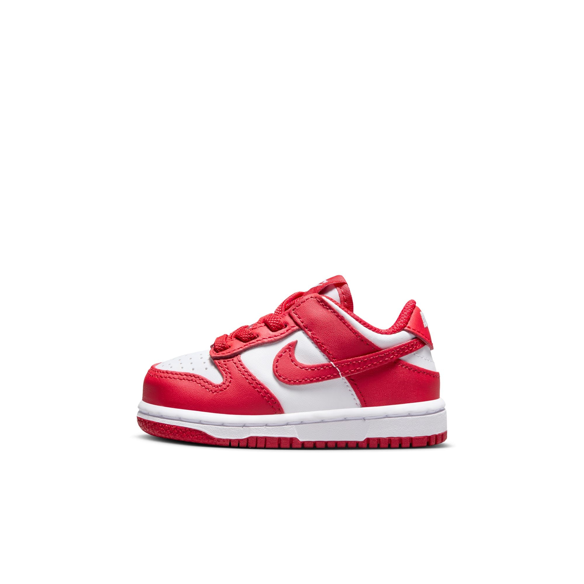 KIDS NIKE DUNK LOW TDE (WHITE/UNIVERSITY RED)