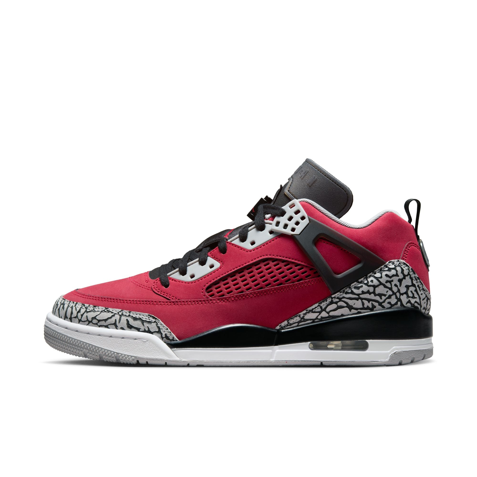 MENS JORDAN SPIZIKE LOW (GYM RED/BLACK/WOLF GREY)