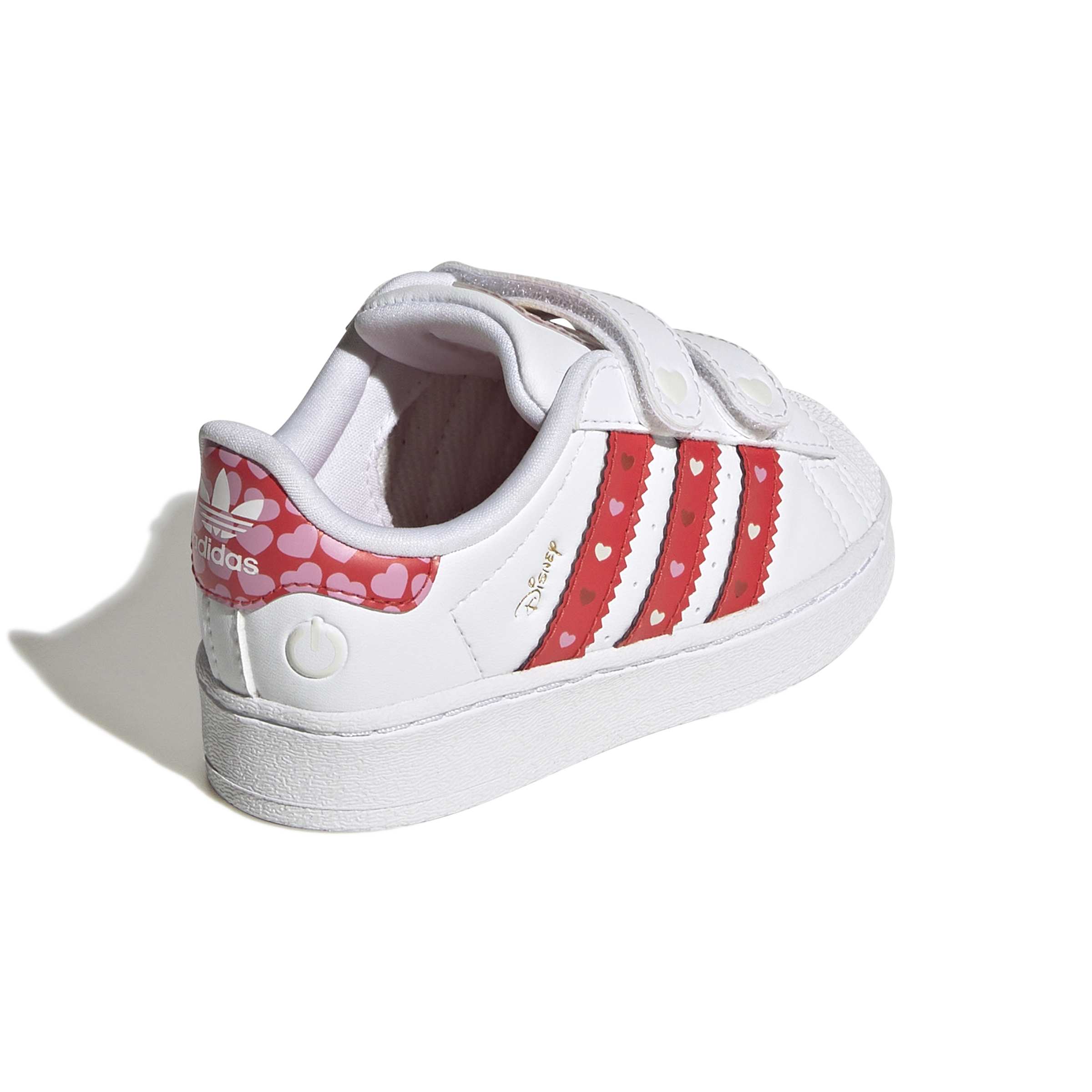 KIDS ADIDAS DISNEY SUPERSTAR LED LIGHTS COMFORT CLOSURE INF (CORE BLACK / BRIGHT RED / CLOUD WHITE)