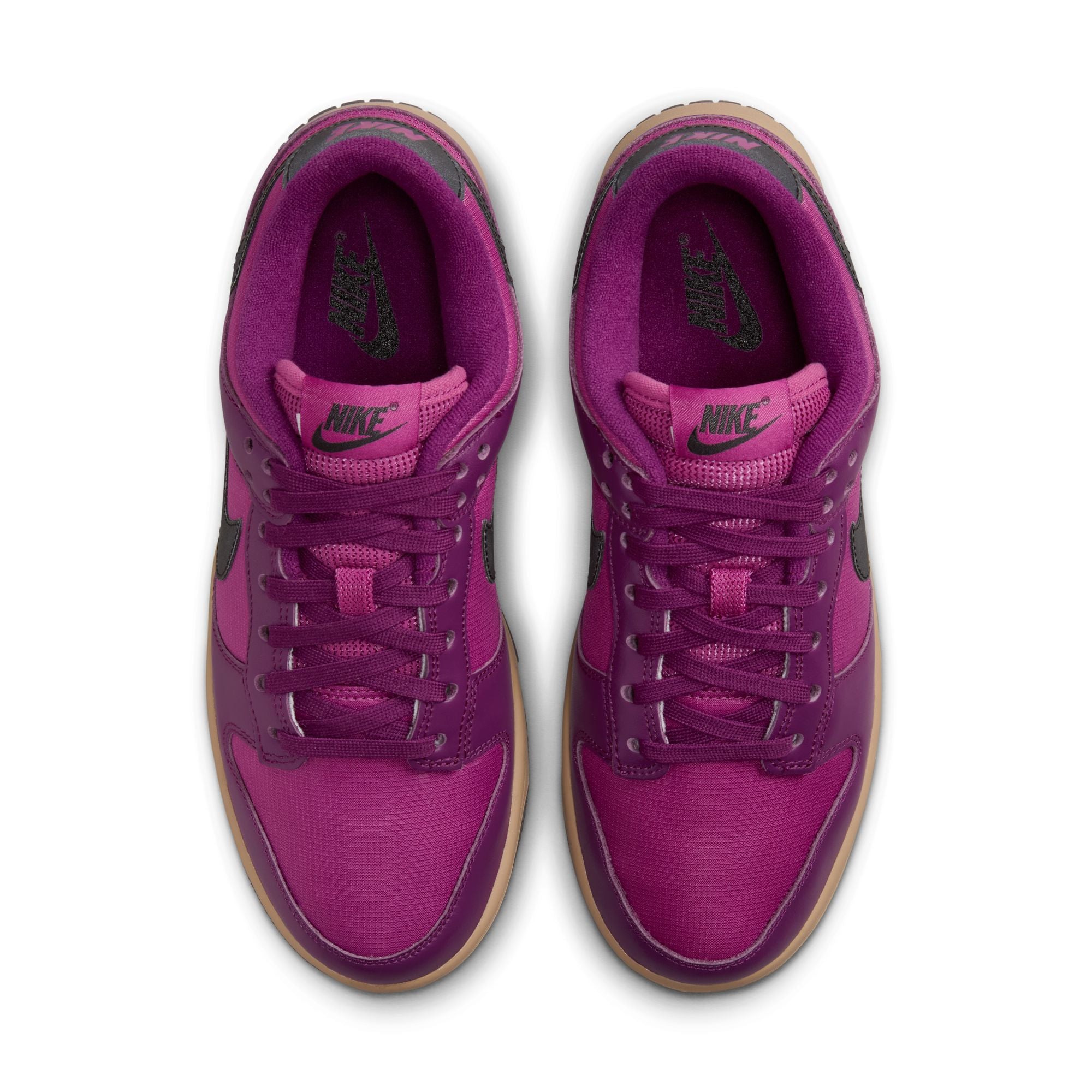 WOMENS NIKE DUNK LOW (VIOTECH/BLACK/HOT FUCHSIA/KHAKI)