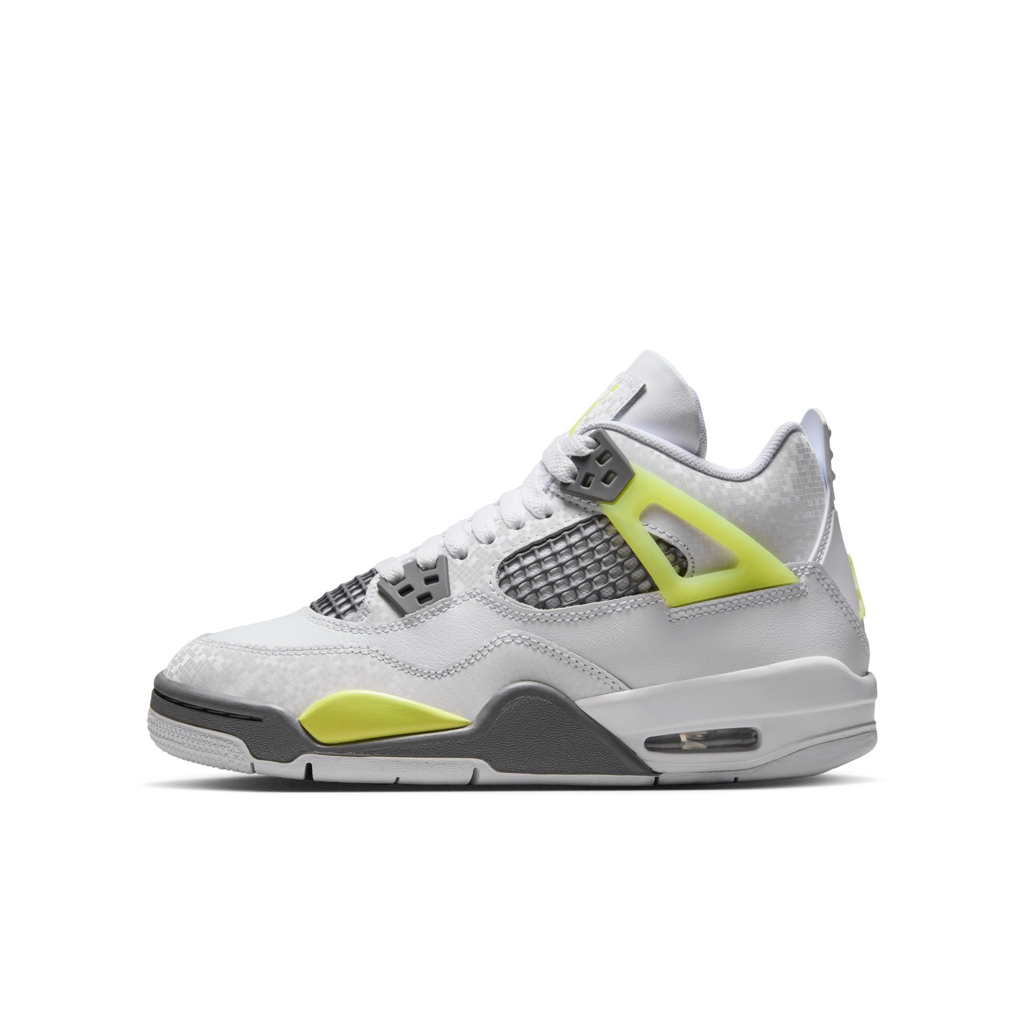 KIDS AIR JORDAN 4 RETRO GS (LIGHT LEMON TWIST)