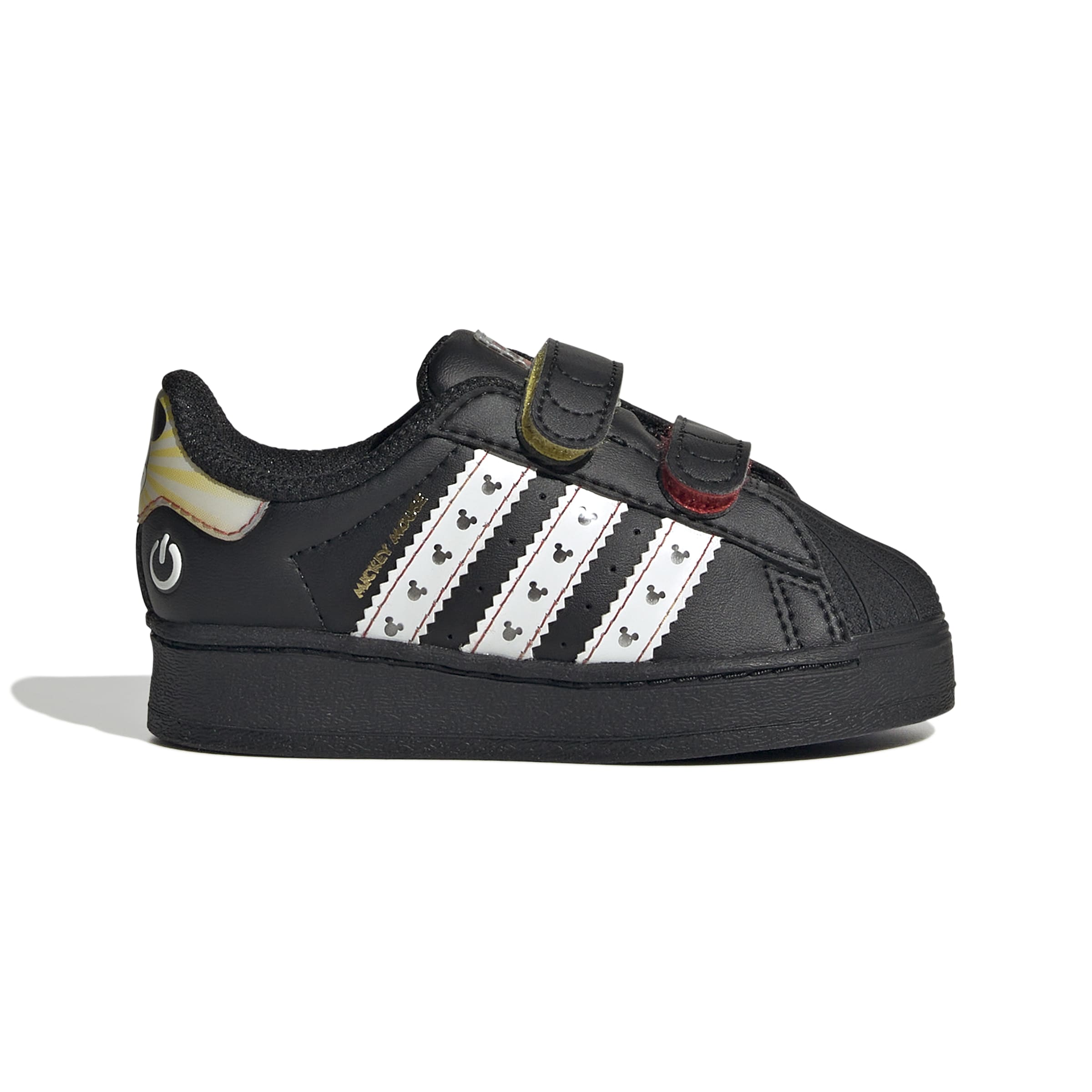 KIDS ADIDAS DISNEY SUPERSTAR LED LIGHTS COMFORT CLOSURE I (CORE BLACK / CLOUD WHITE / ORBIT GREY)