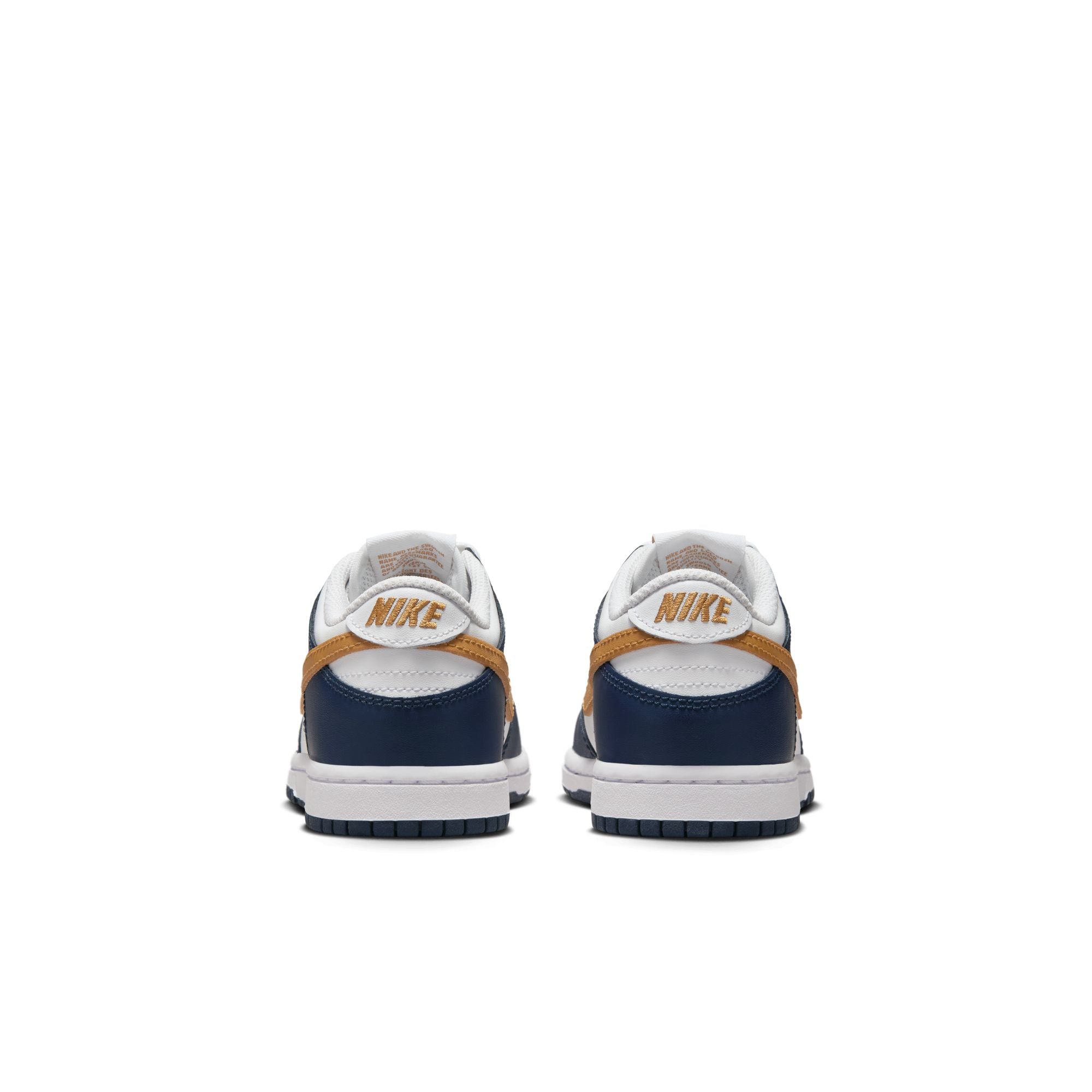 KIDS NIKE DUNK LOW PS (WHITE/WHEAT/MIDNIGHT NAVY)