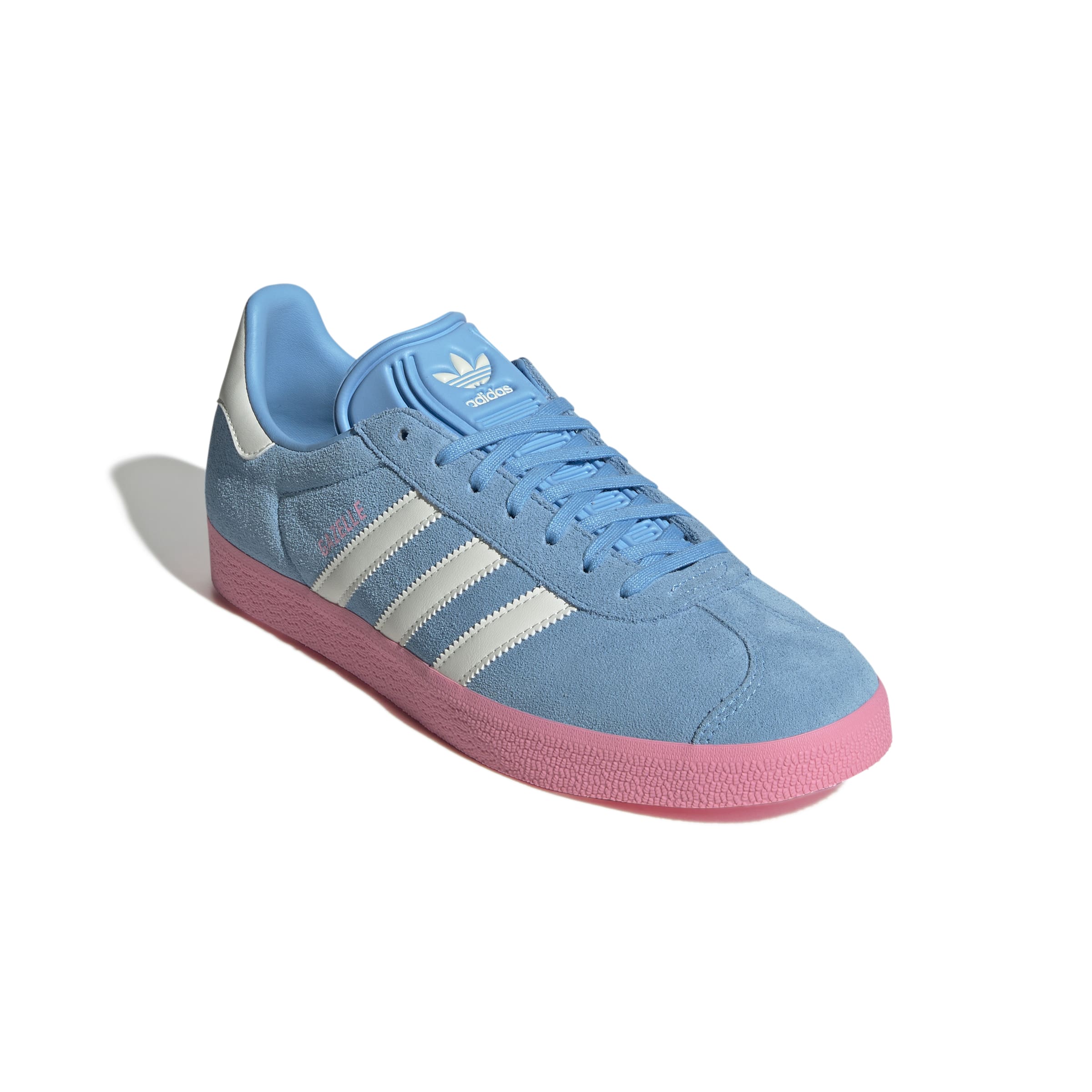 MENS ADIDAS GAZELLE INTER MIAMI (SEMI BLUE BURST / WHITE TINT / BLISS PINK)