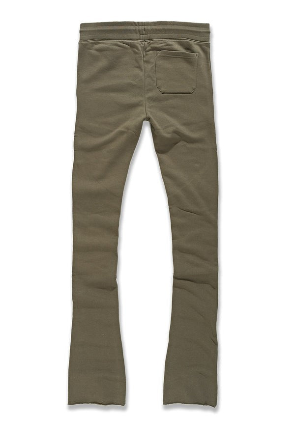 MENS JORDAN CRAIG UPTOWN STACKED SWEATPANT (OLIVE)