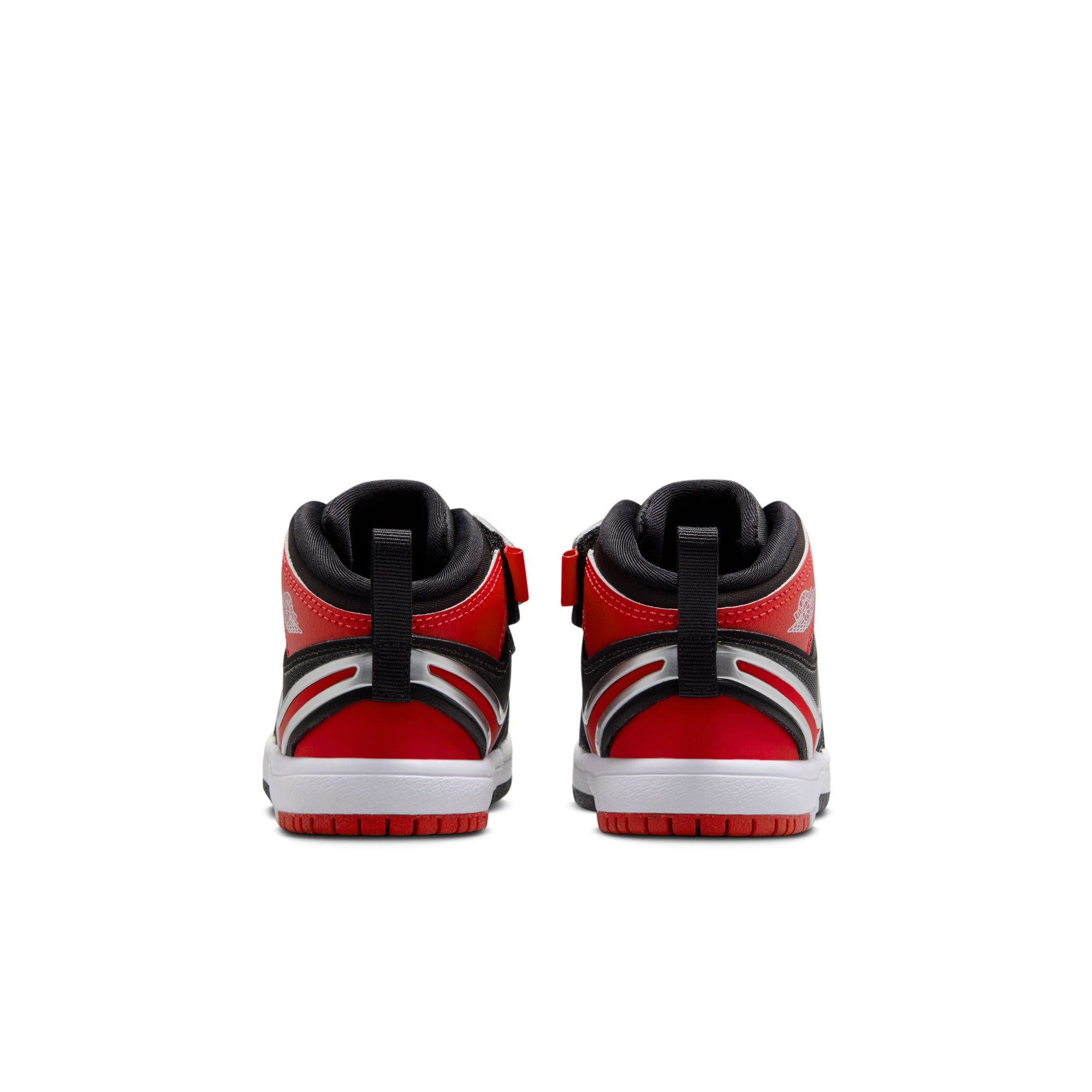 KIDS JORDAN 1 MID RM EASYON TD (BLACK/UNIVERSITY RED/WHITE)