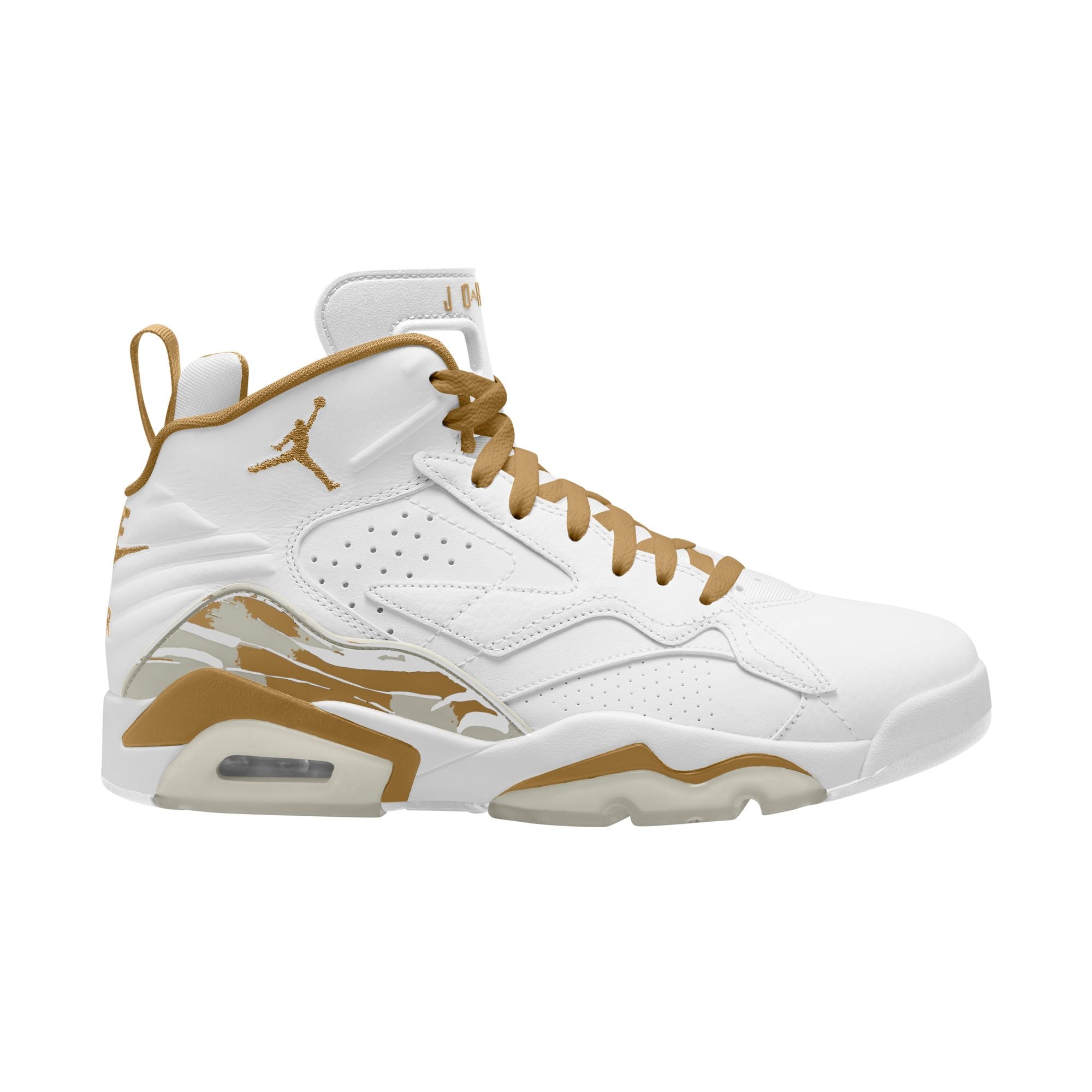 MENS JORDAN MVP (WHITE/METALLIC GOLD/PHANTOM)