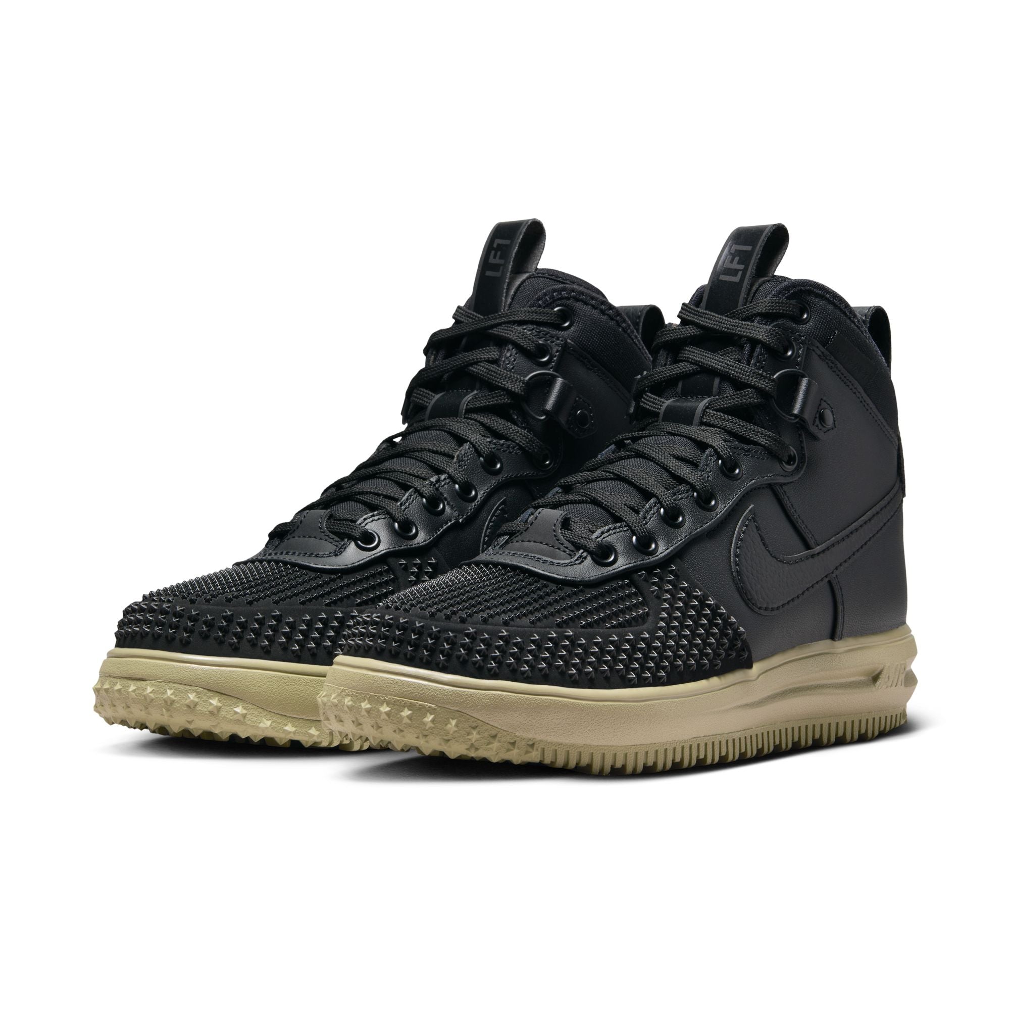 MENS NIKE LUNAR FORCE 1 DUCKBOOT (BLACK/NEUTRAL OLIVE)