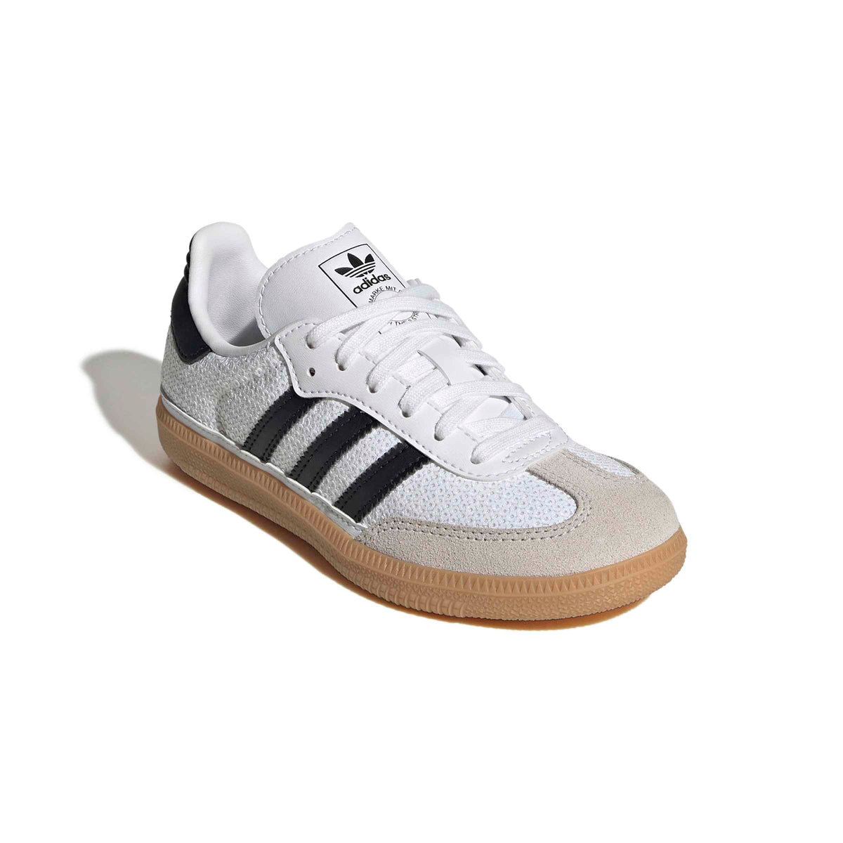 KIDS ADIDAS SAMBA OG C (WHITE/CORE BLACK/GREY ONE)