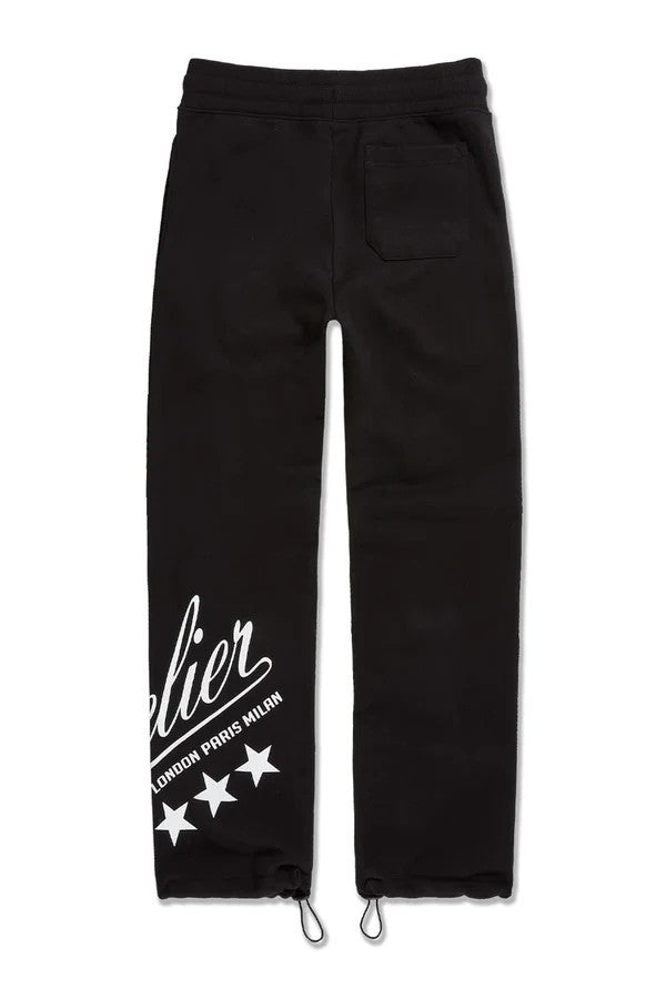 MENS JORDAN CRAIG ATELIER PULLOVER HOODIE SET (BLACK)