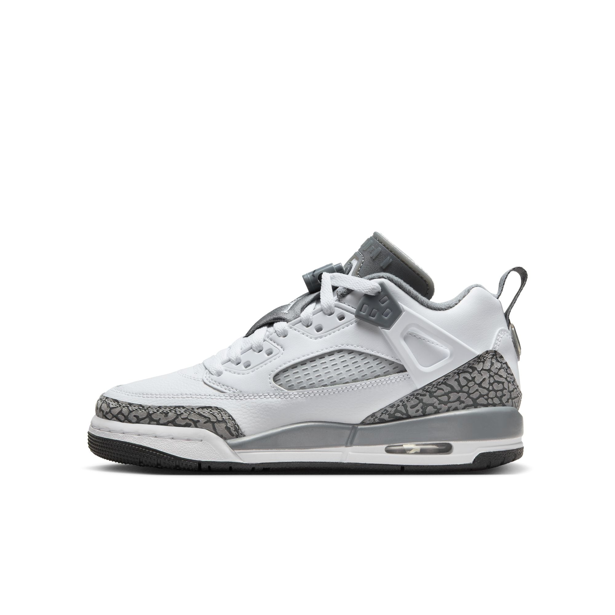 KIDS JORDAN SPIZIKE LOW GS (WHITE/COOL GREY/ANTHRACITE/WOLF GREY)