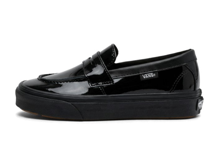 KIDS VANS LOAFER 53 BLK PS (BLACK PATENT)