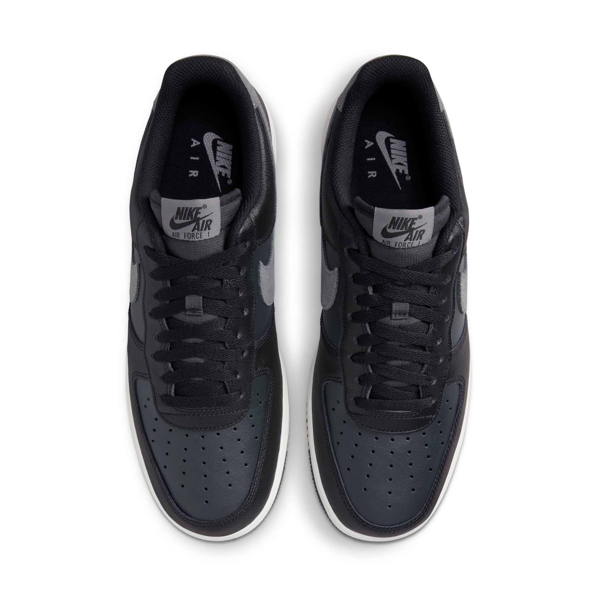 MENS NIKE AIR FORCE 1 '07 LV8 (BLACK/SMOKE GREY/DK SMOKE GREY)