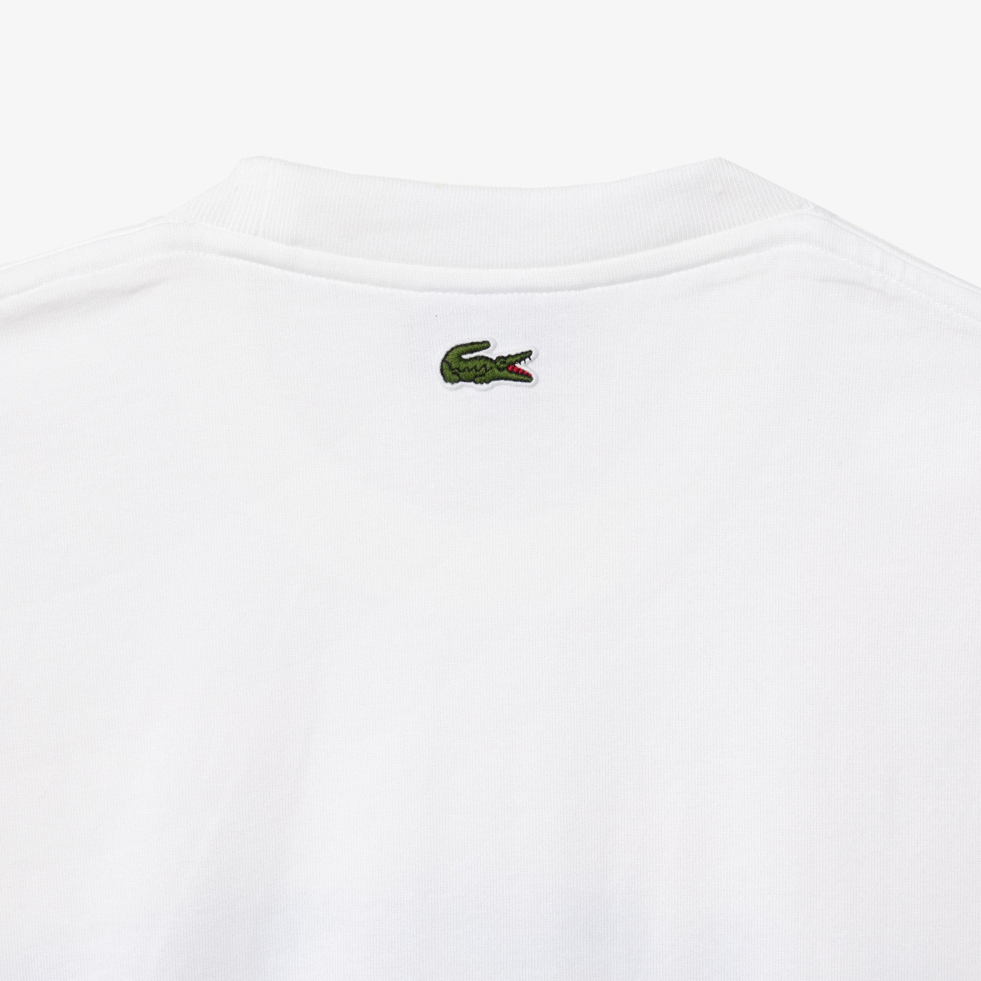 MENS LACOSTE CLASSIC FIT COTTON JERSEY T-SHIRT (WHITE)