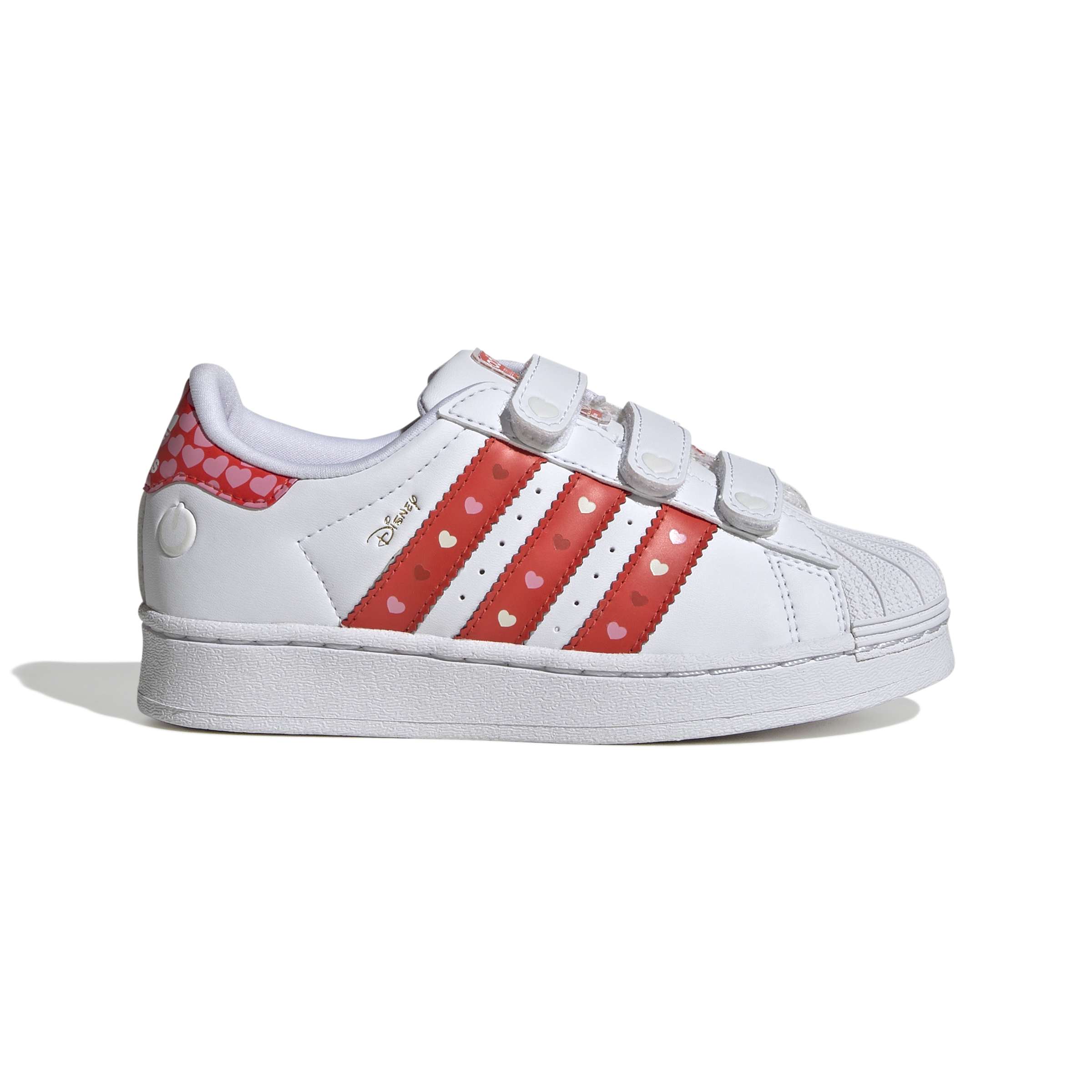 KIDS ADIDAS DISNEY SUPERSTAR LED LIGHTS COMFORT CLOSURE (CORE BLACK / BRIGHT RED / CLOUD WHITE)