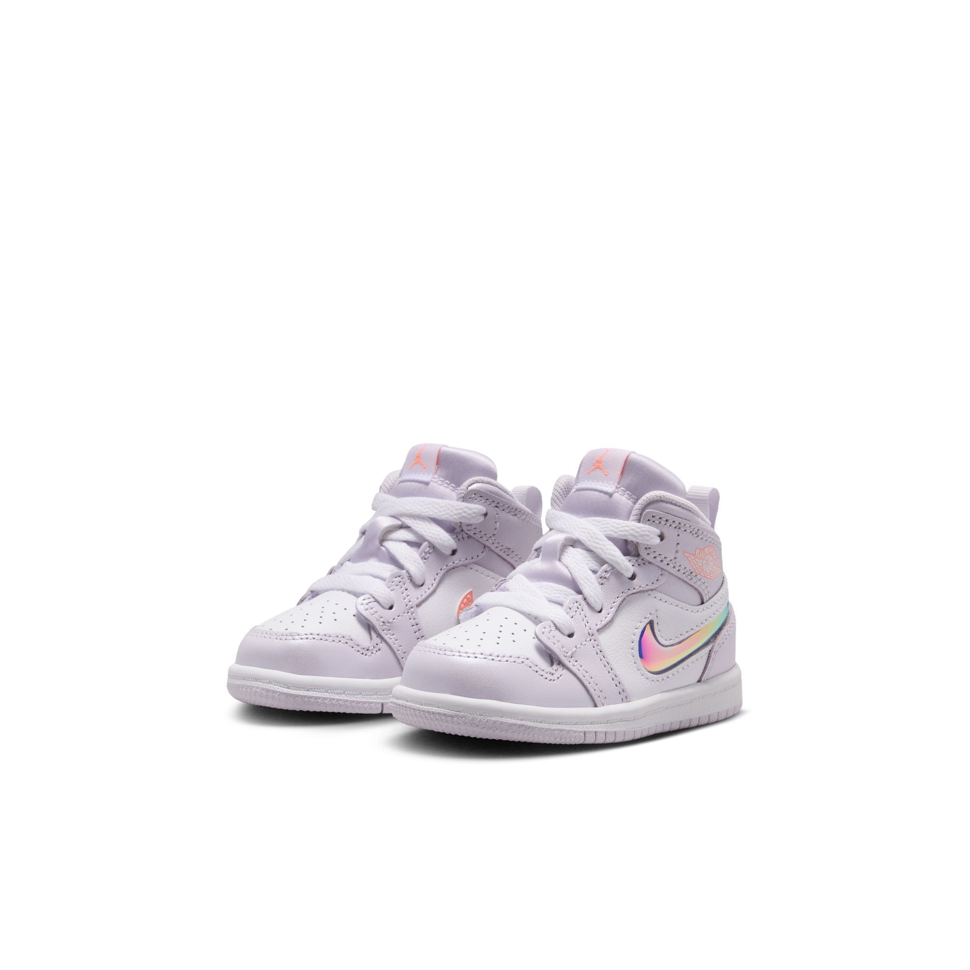KIDS JORDAN 1 MID SE TD (BARELY GRAPE/ATOMIC PINK/WHITE)