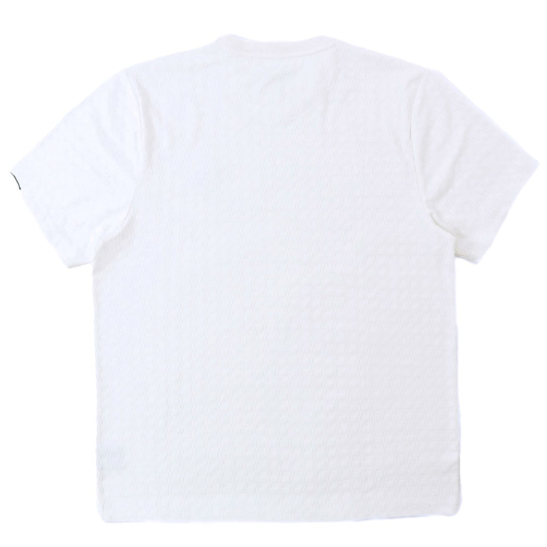 MENS MAKOBI MODENA KNIT CREWNECK T-SHIRT (WHITE/BLACK)