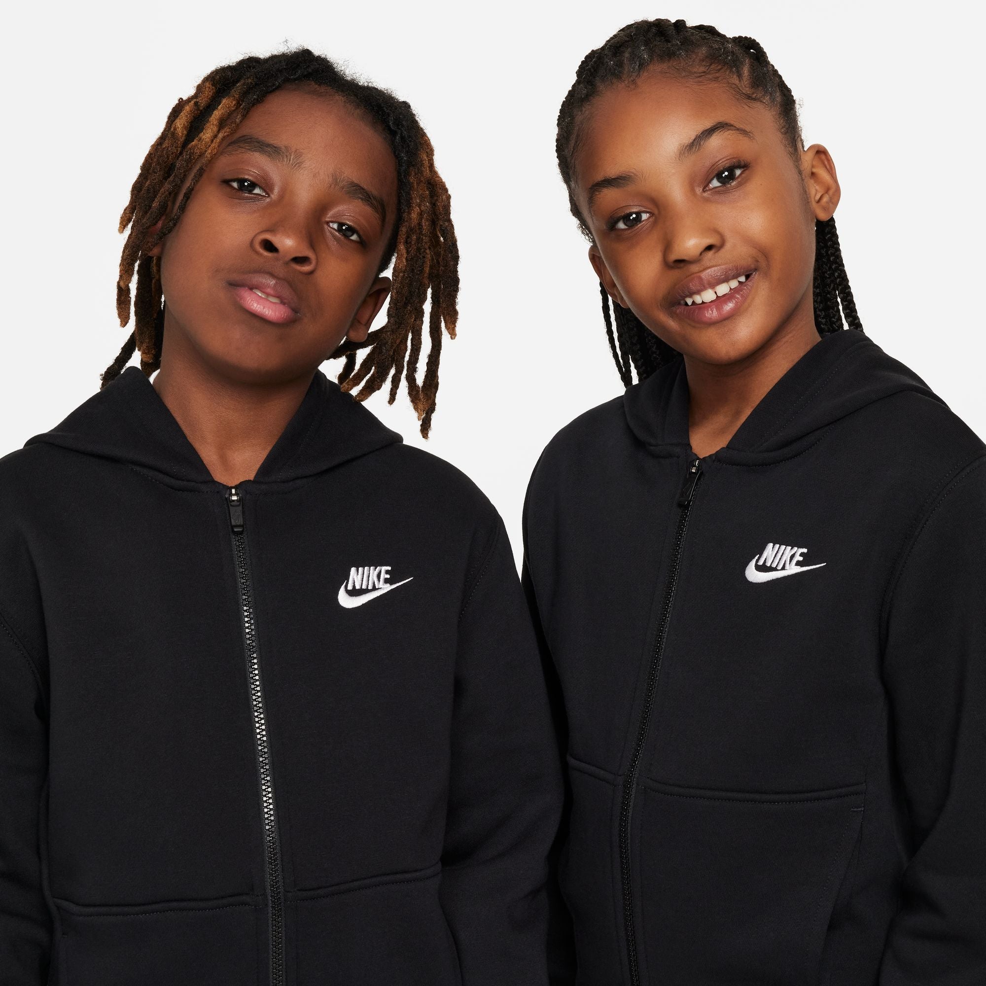 KIDS NSW CLUB FLC FZ TRACKSUIT (BLACK/WHITE)