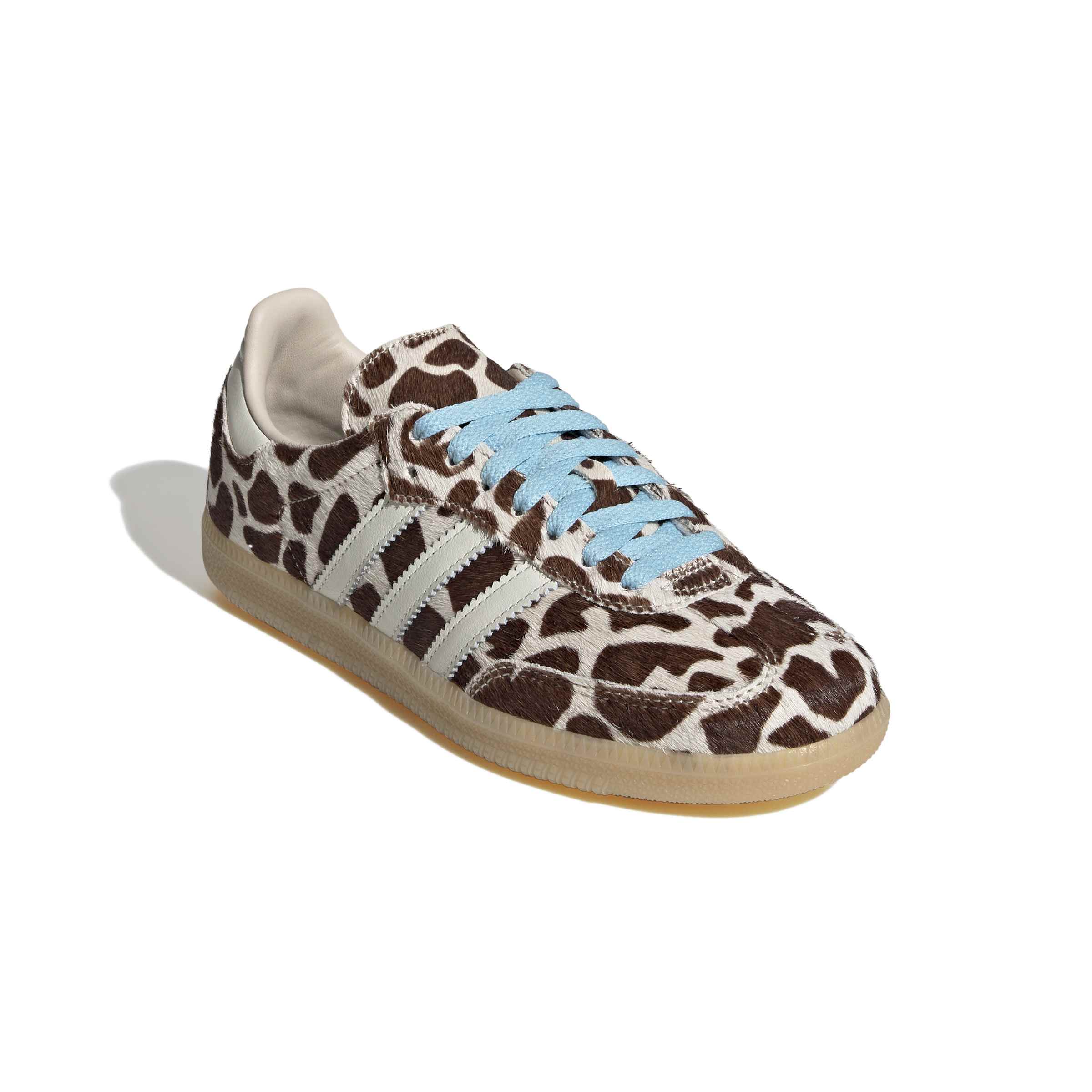 WOMENS ADIDAS SAMBA OG COW PRINT (CRYSTAL LINEN/ IVORY/ GUM)