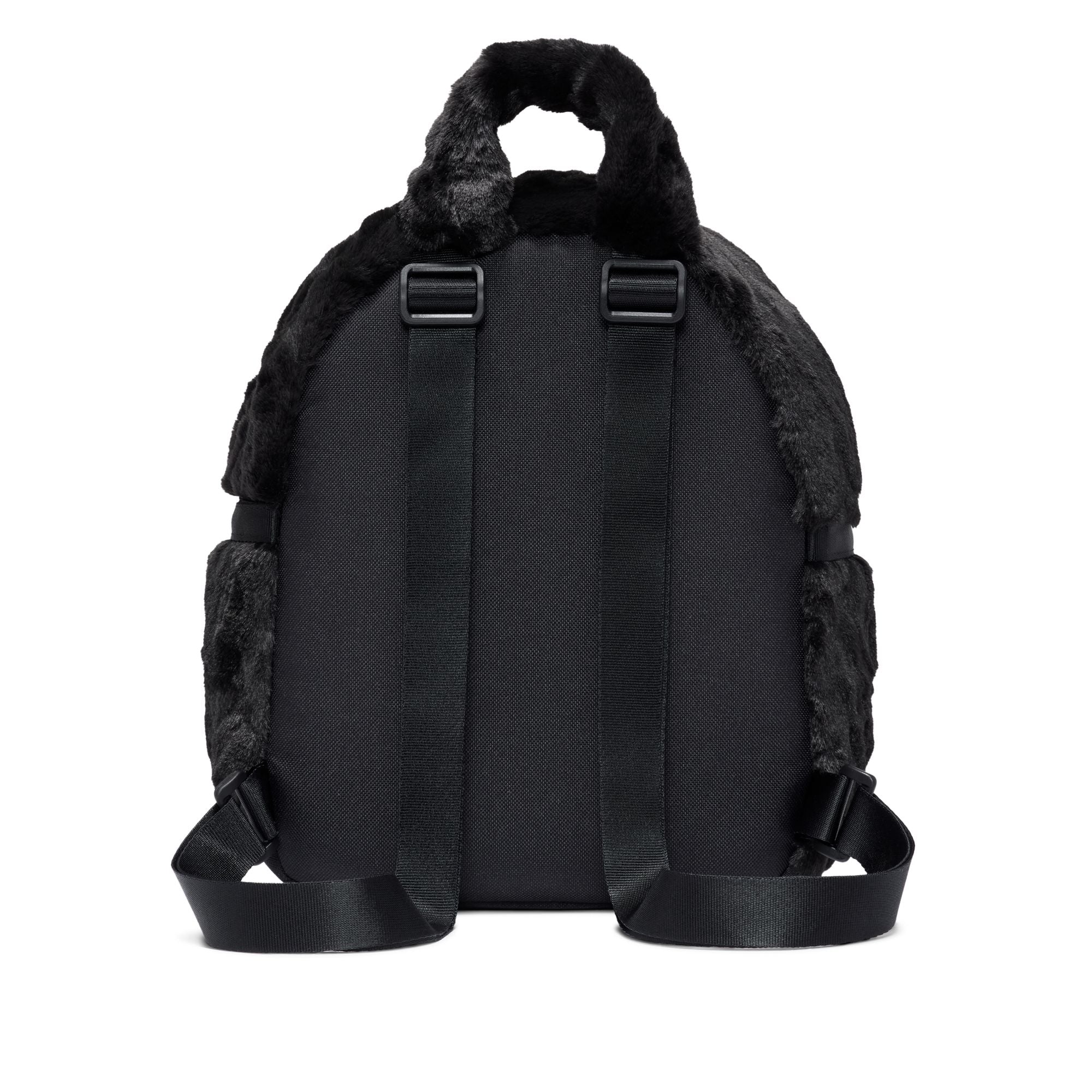 NIKE SPORTSWEAR FAUX FUR MINI BACKPACK (BLACK)