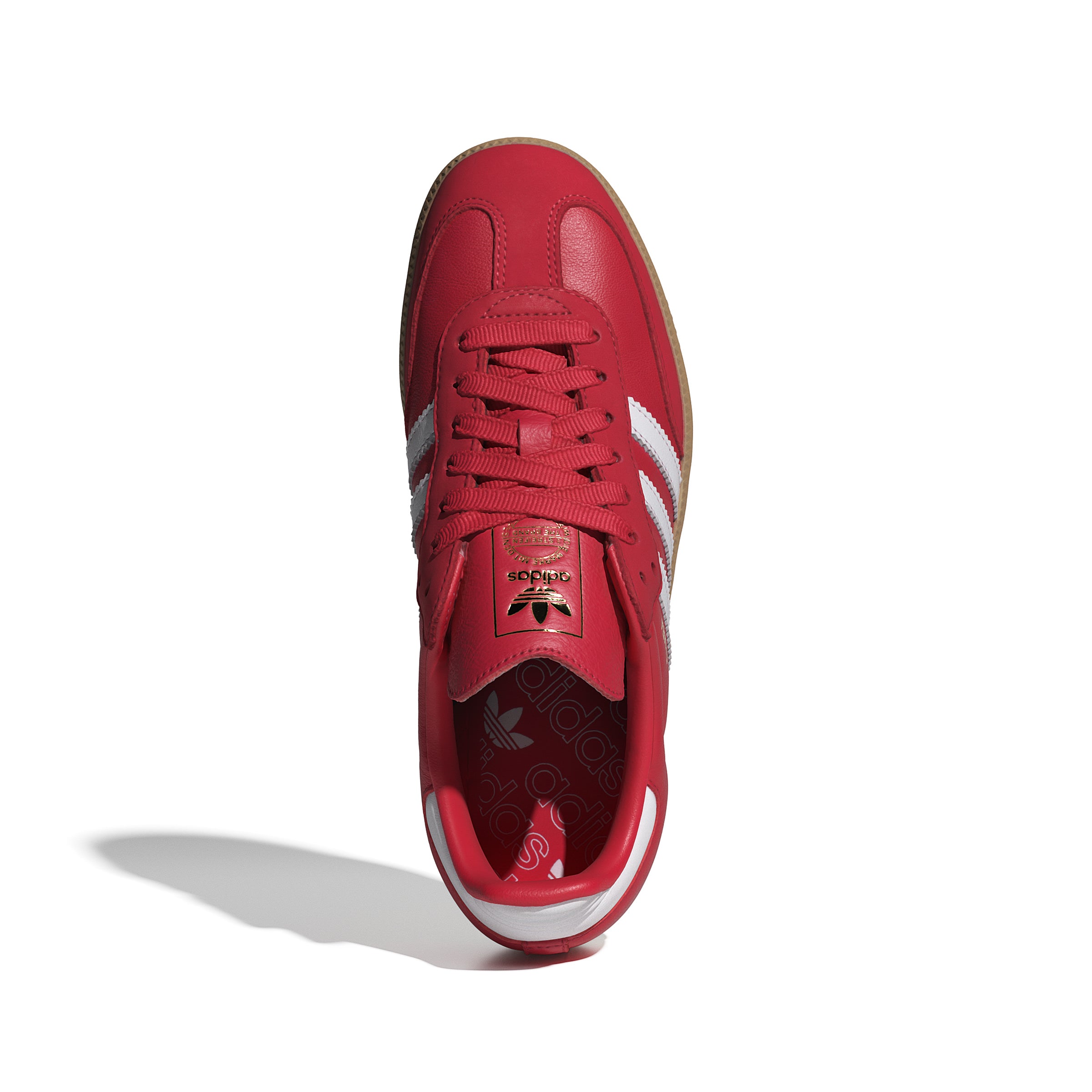 WOMENS SAMBA OG (BETTER SCARLET / CLOUD WHITE / GOLD METALLIC)