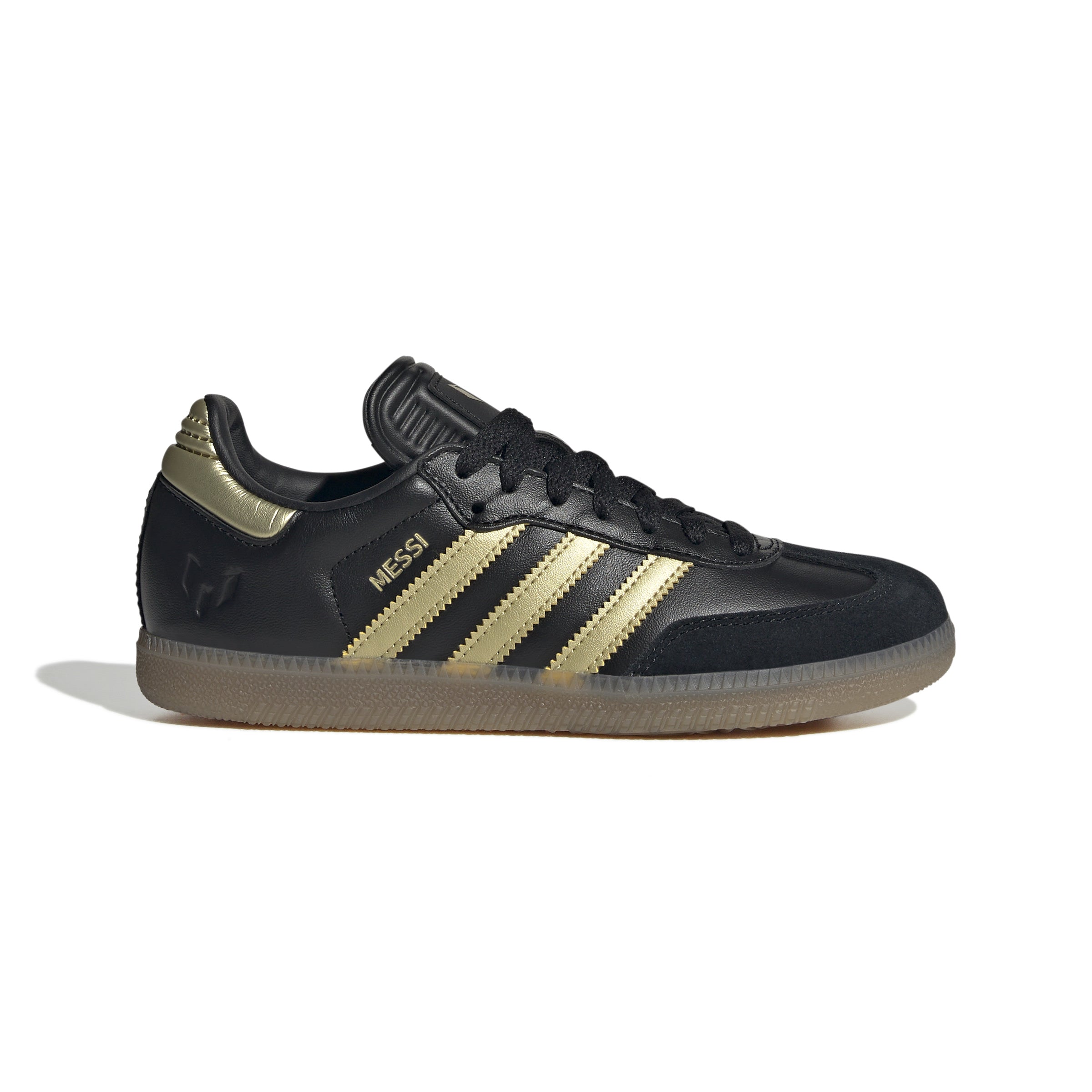 KIDS SAMBA MESSI J (CORE BLACK / GOLD METALLIC / GUM)