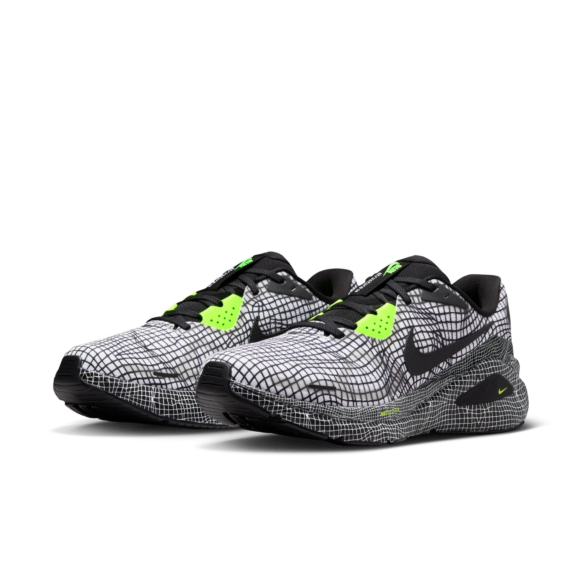 MENS NIKE STRUCTURE 26 (WHITE/BLACK/VOLT/DK SMOKE GREY)