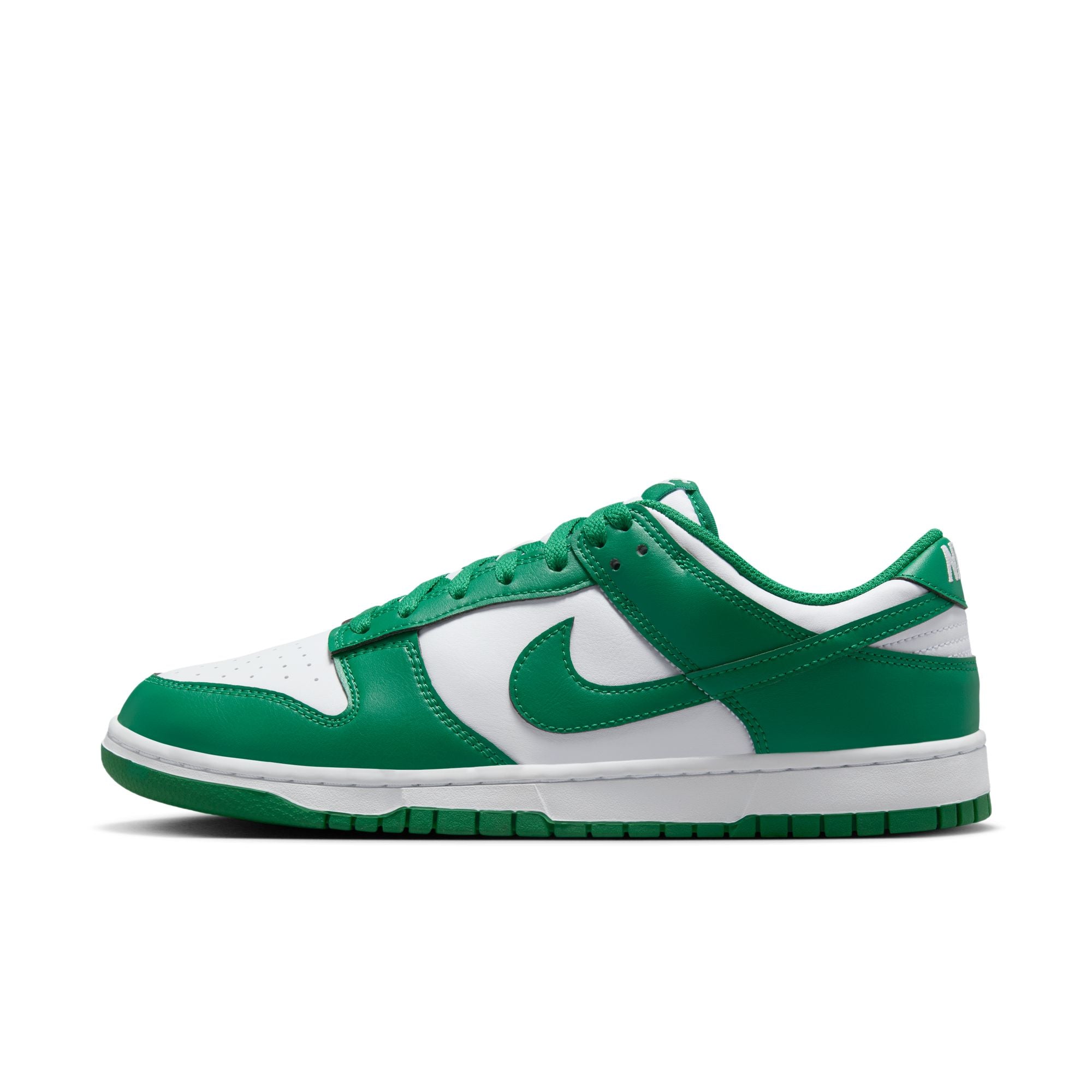 MENS NIKE DUNK LOW RETRO (WHITE/MALACHITE)