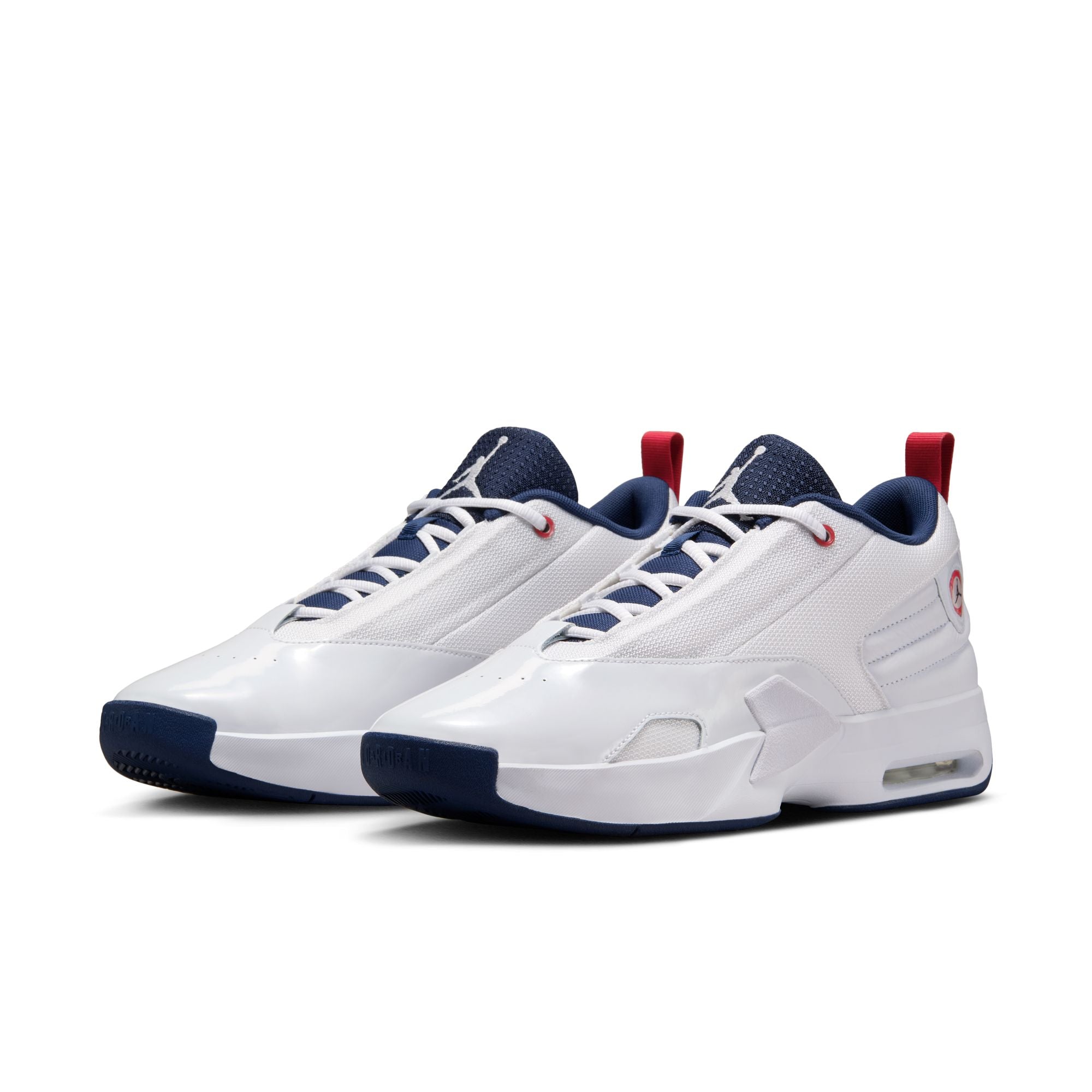 MENS JORDAN MAX AURA 6 (WHITE/MIDNIGHT NAVY/VARSITY RED)