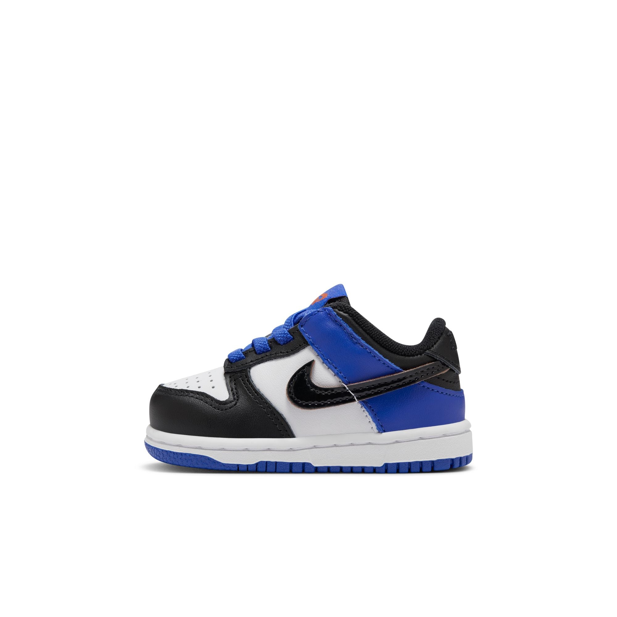 KIDS NIKE DUNK LOW SE TDE (WHITE/BLACK/RACER BLUE/TERRA BLUSH)